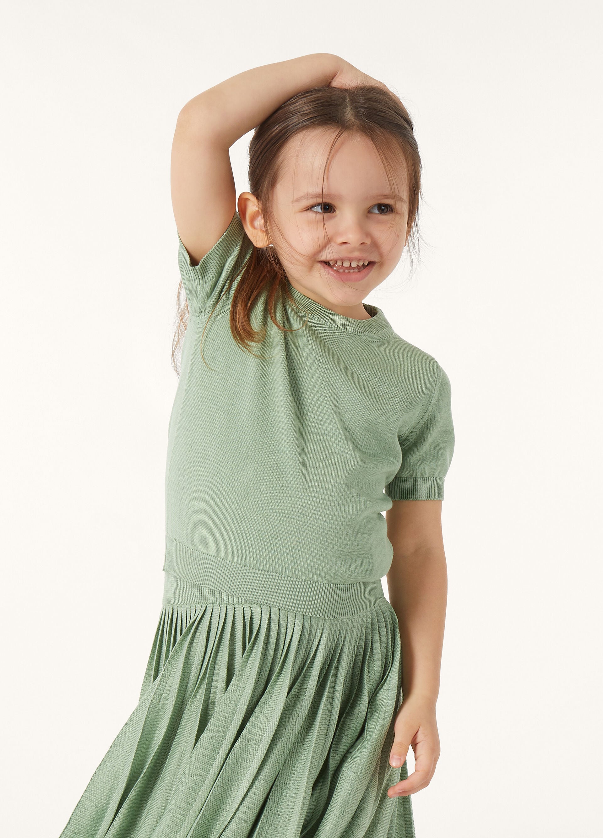 Kid's Jolie Crewneck - Jade Green