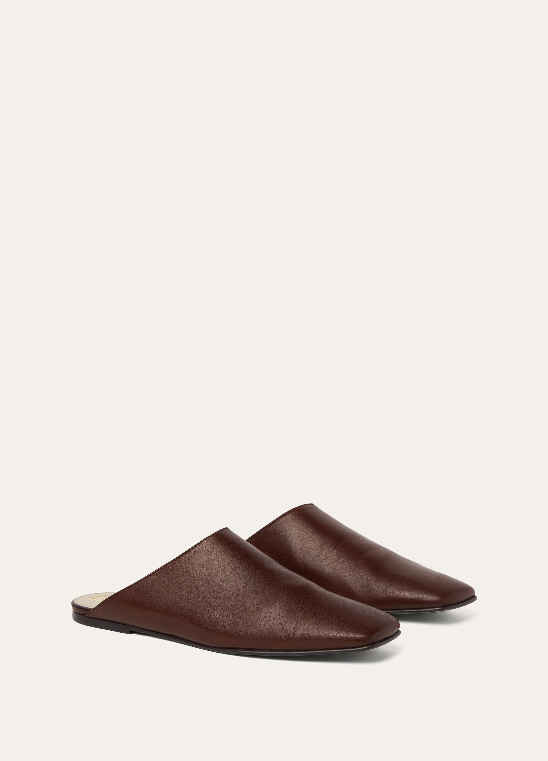 Alba Flat Mule - Powder Brown