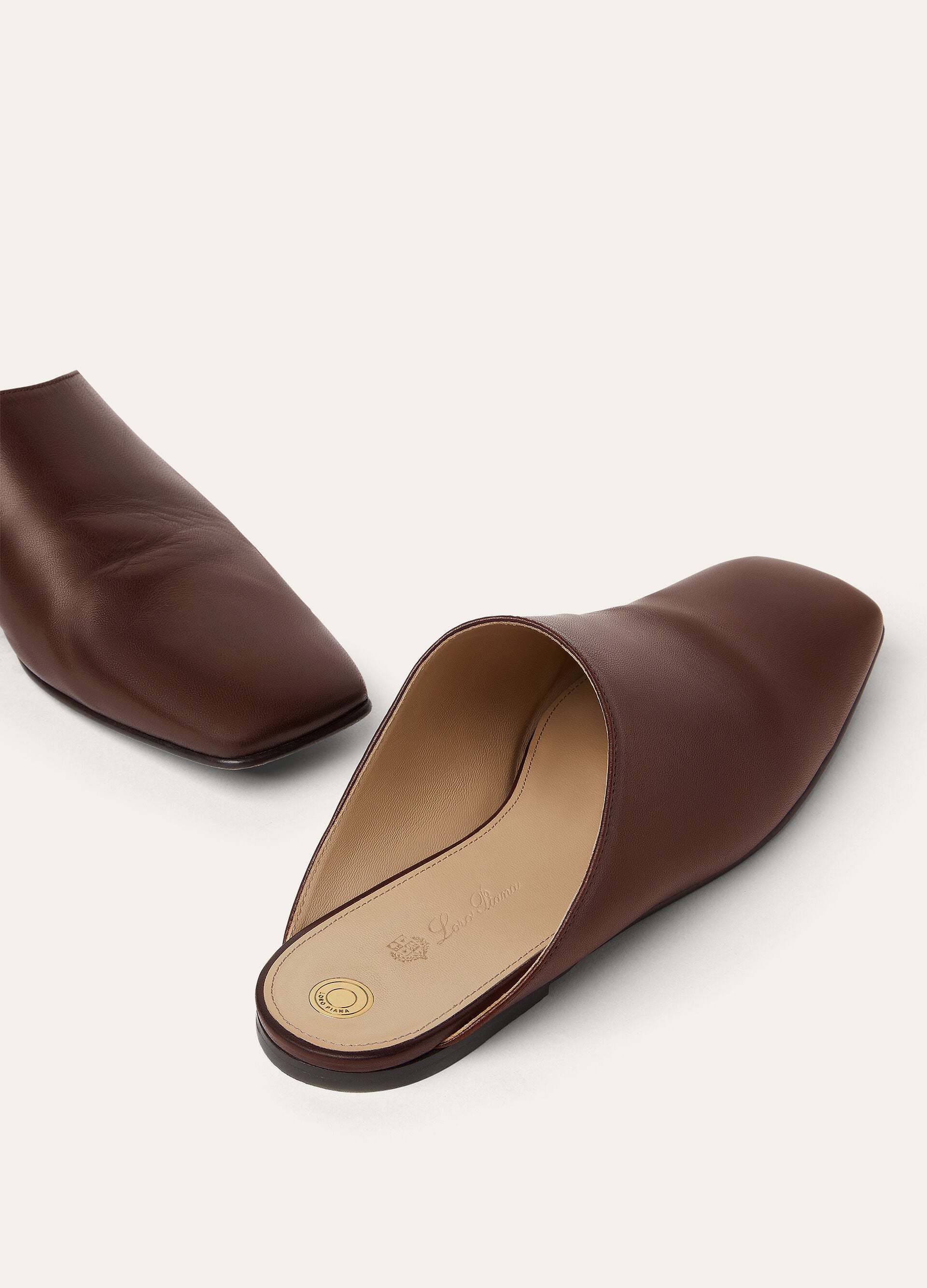 Alba Flat Mule - Powder Brown