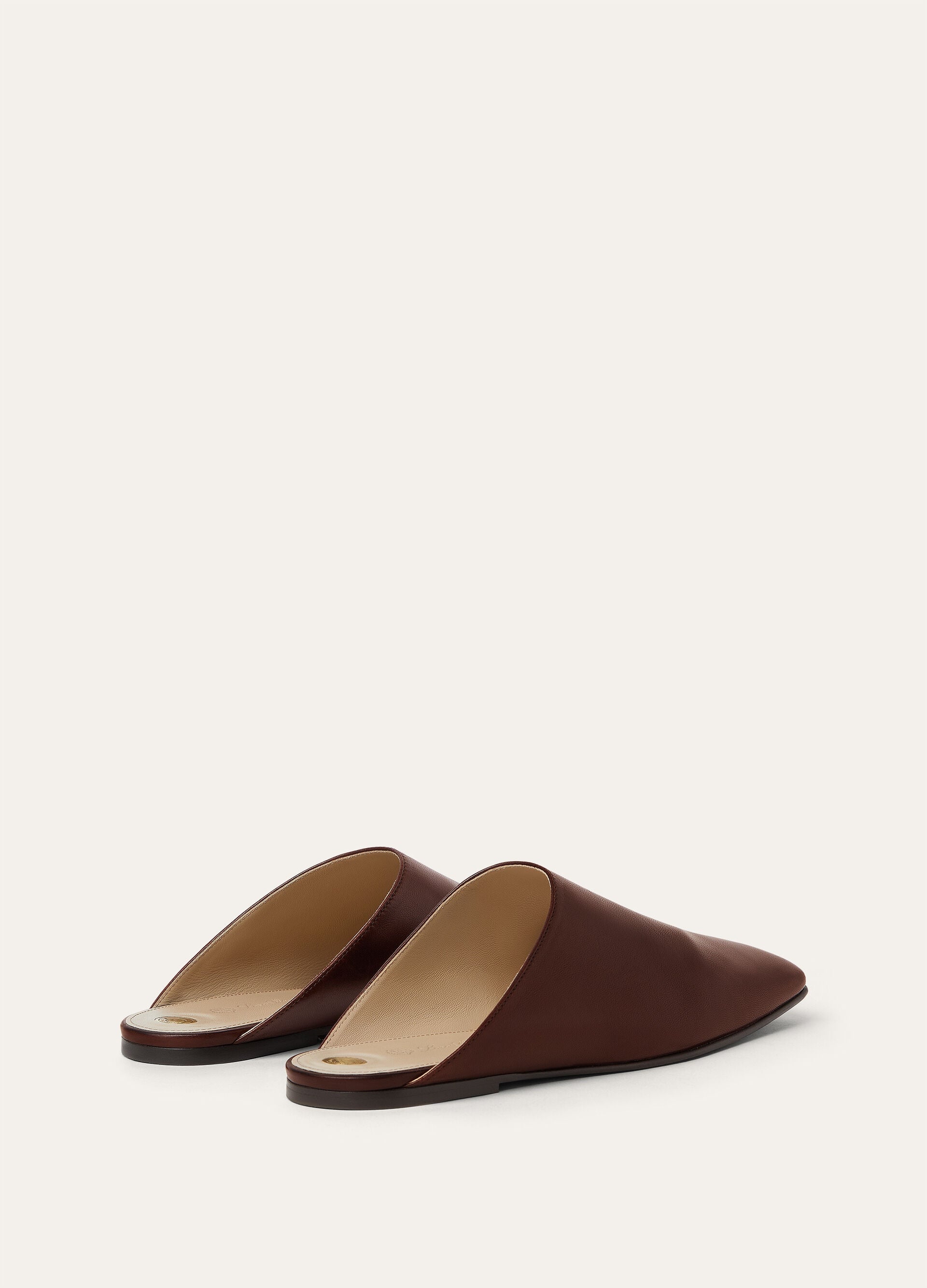 Alba Flat Mule - Powder Brown