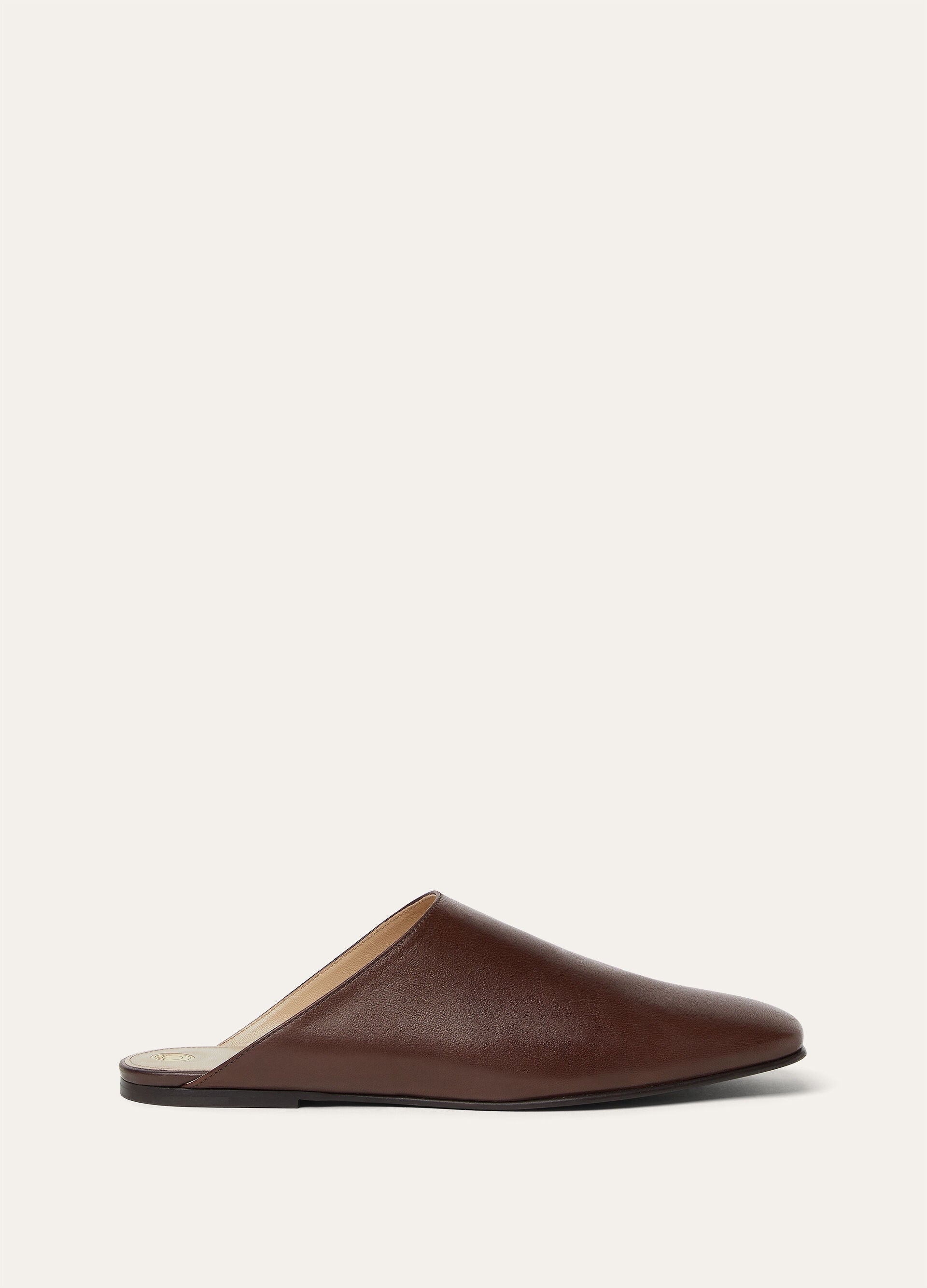 Alba Flat Mule - Powder Brown