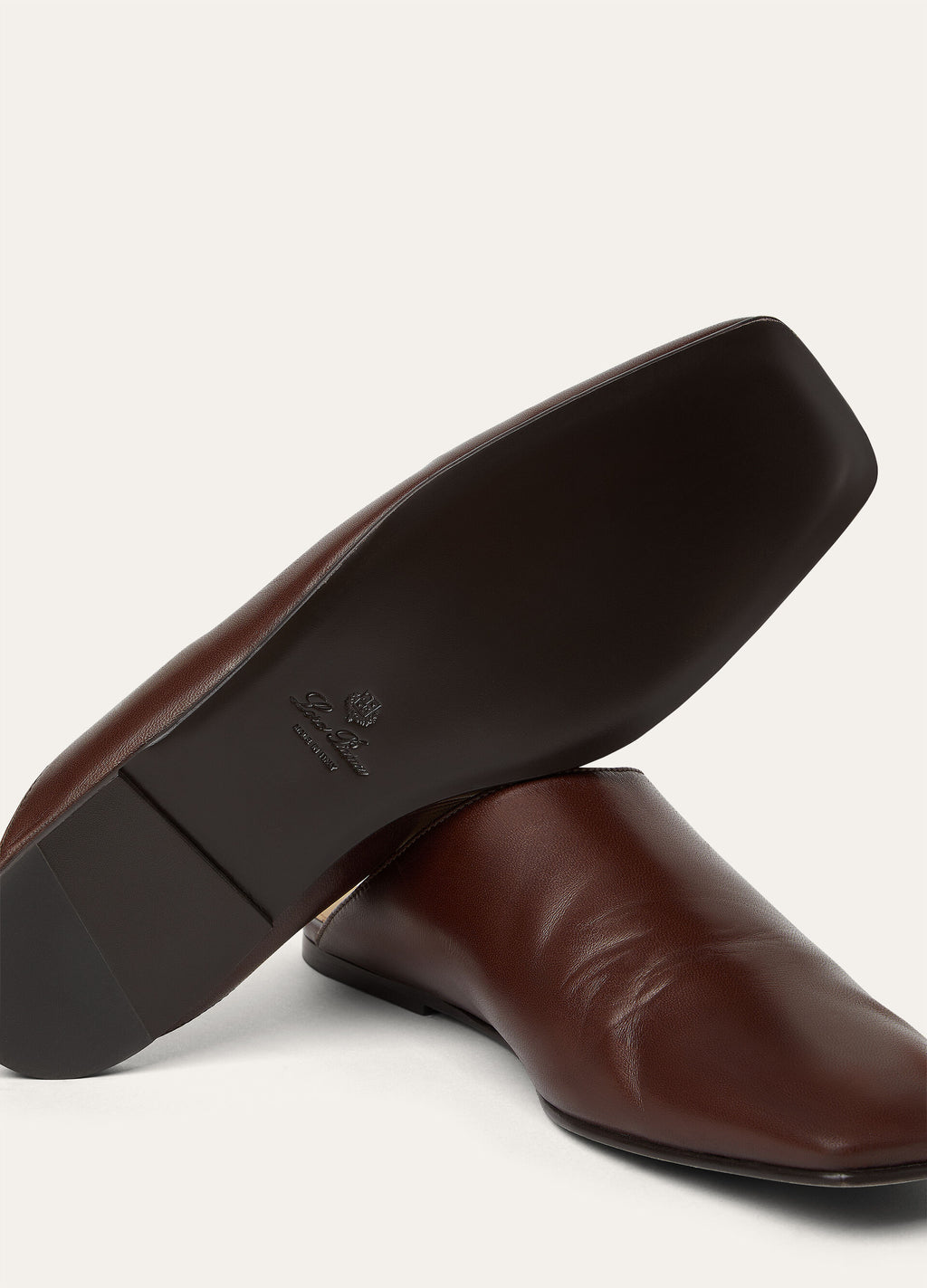 Alba Flat Mule - Powder Brown