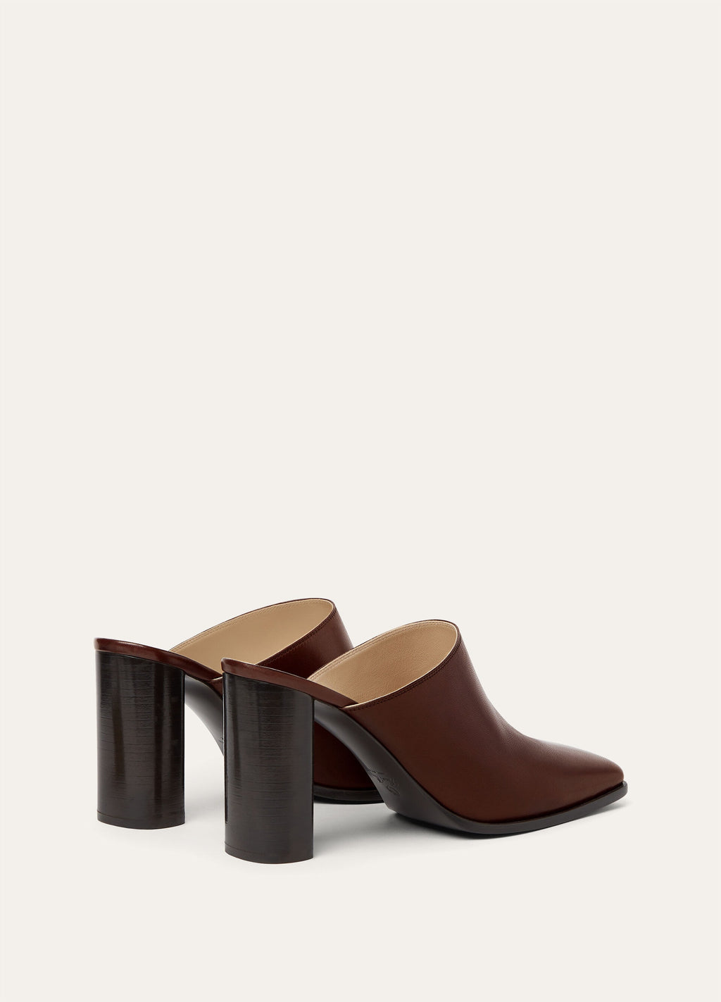 Alba Heeled Mule - Powder Brown