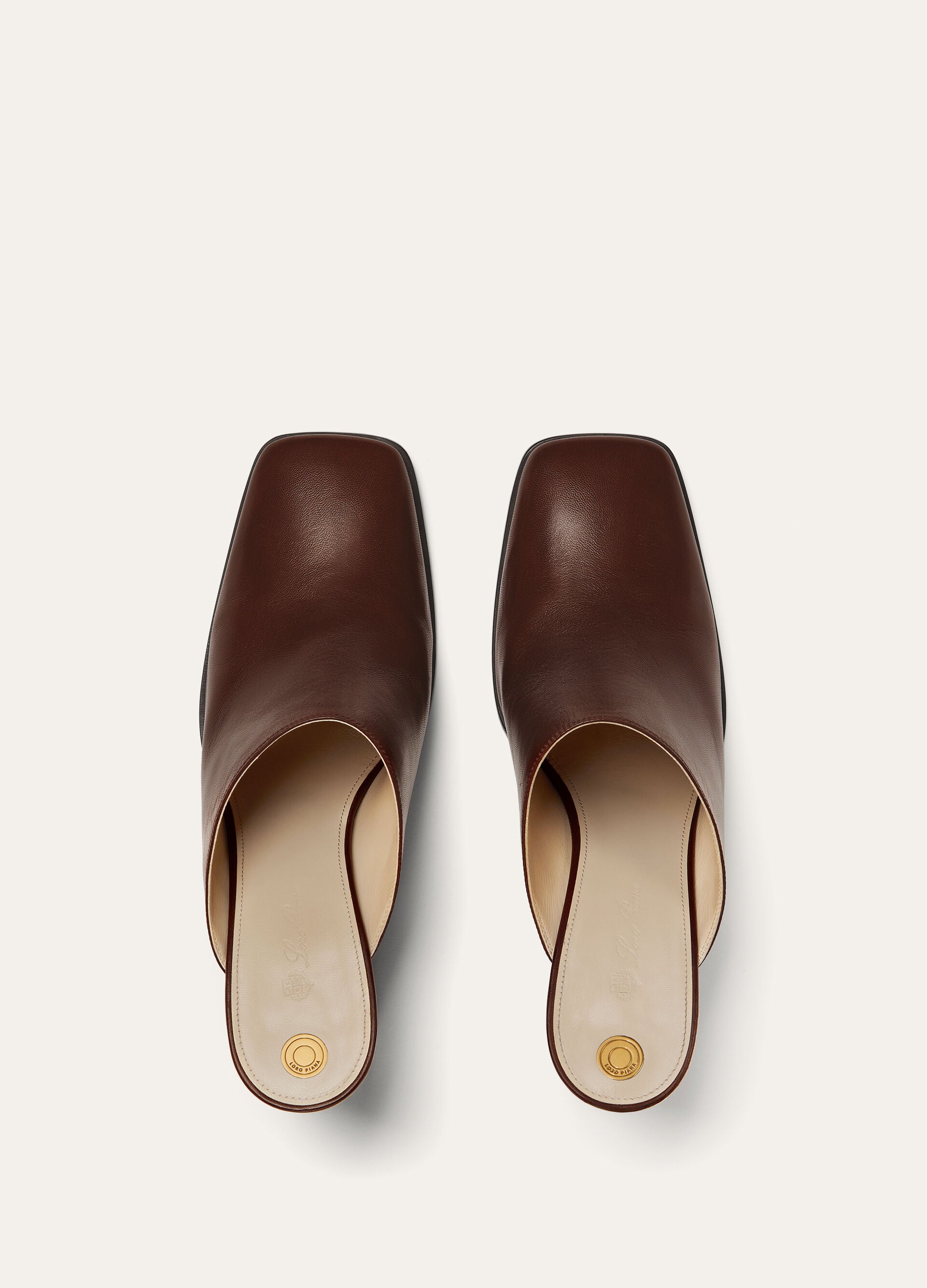 Alba Heeled Mule - Powder Brown