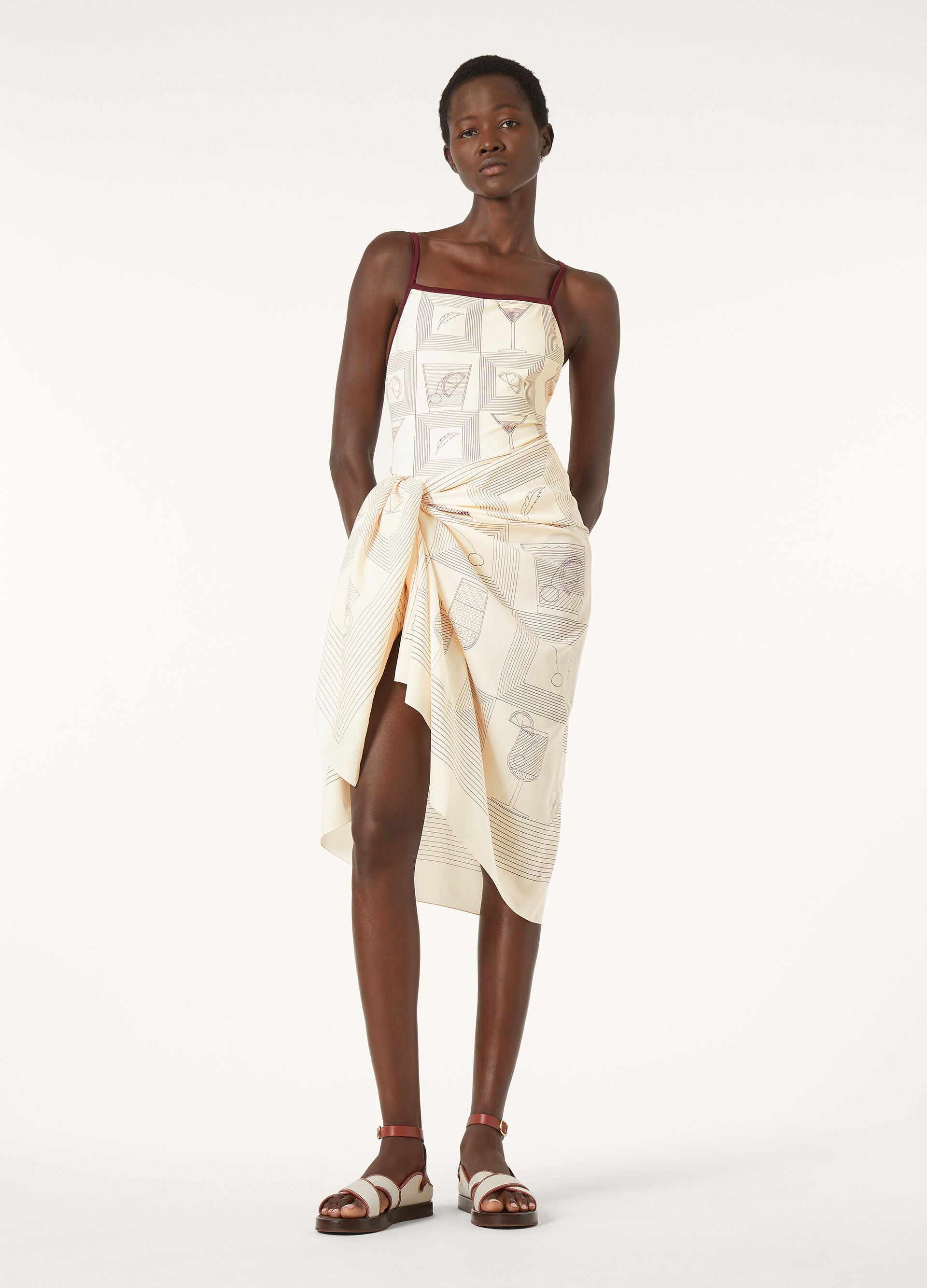 Aperitivo Swimsuit - Ivory/Plum Purple
