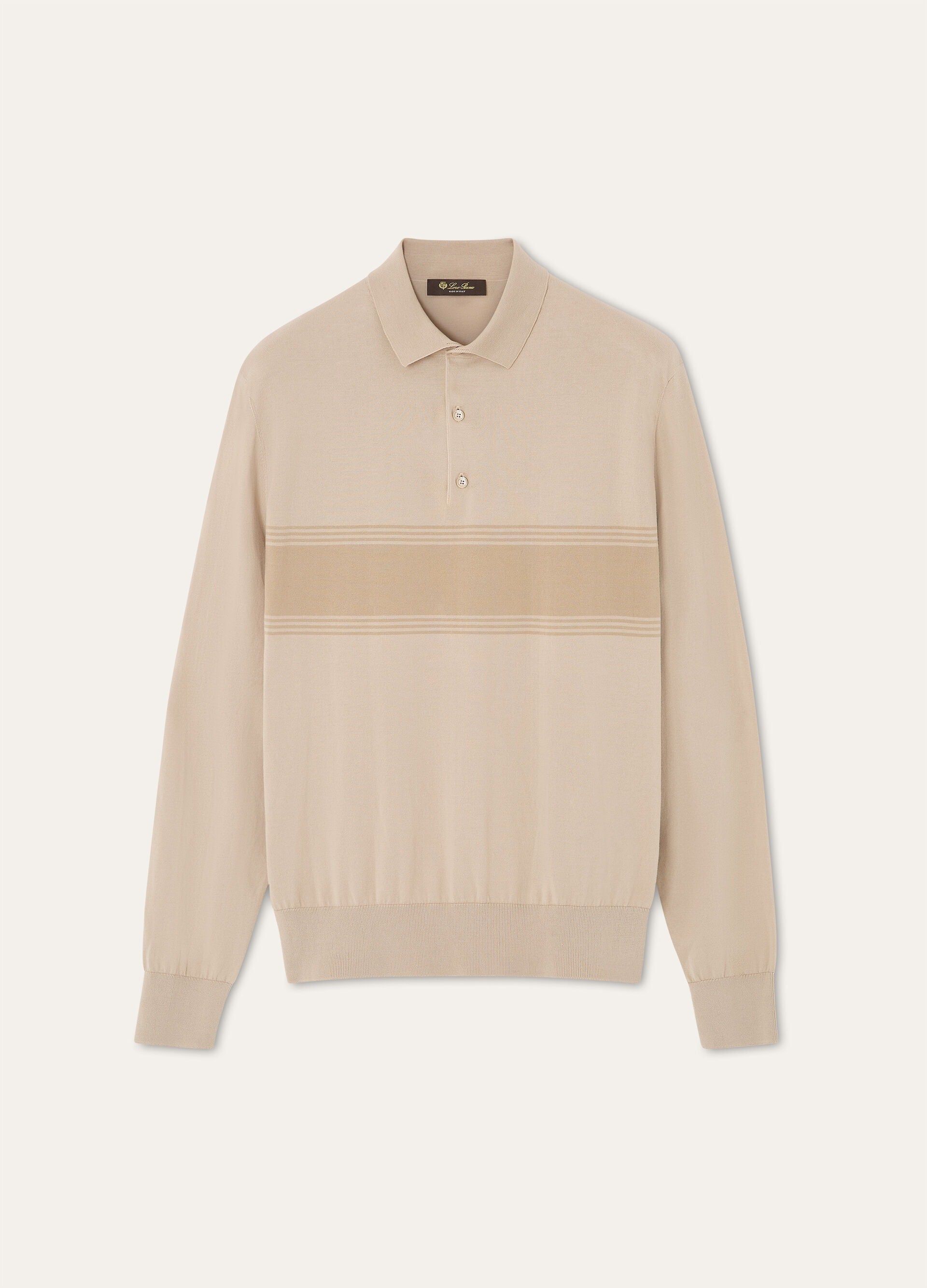 St. Andrews Polo Sweater - Hazy Silver/Feather Gray