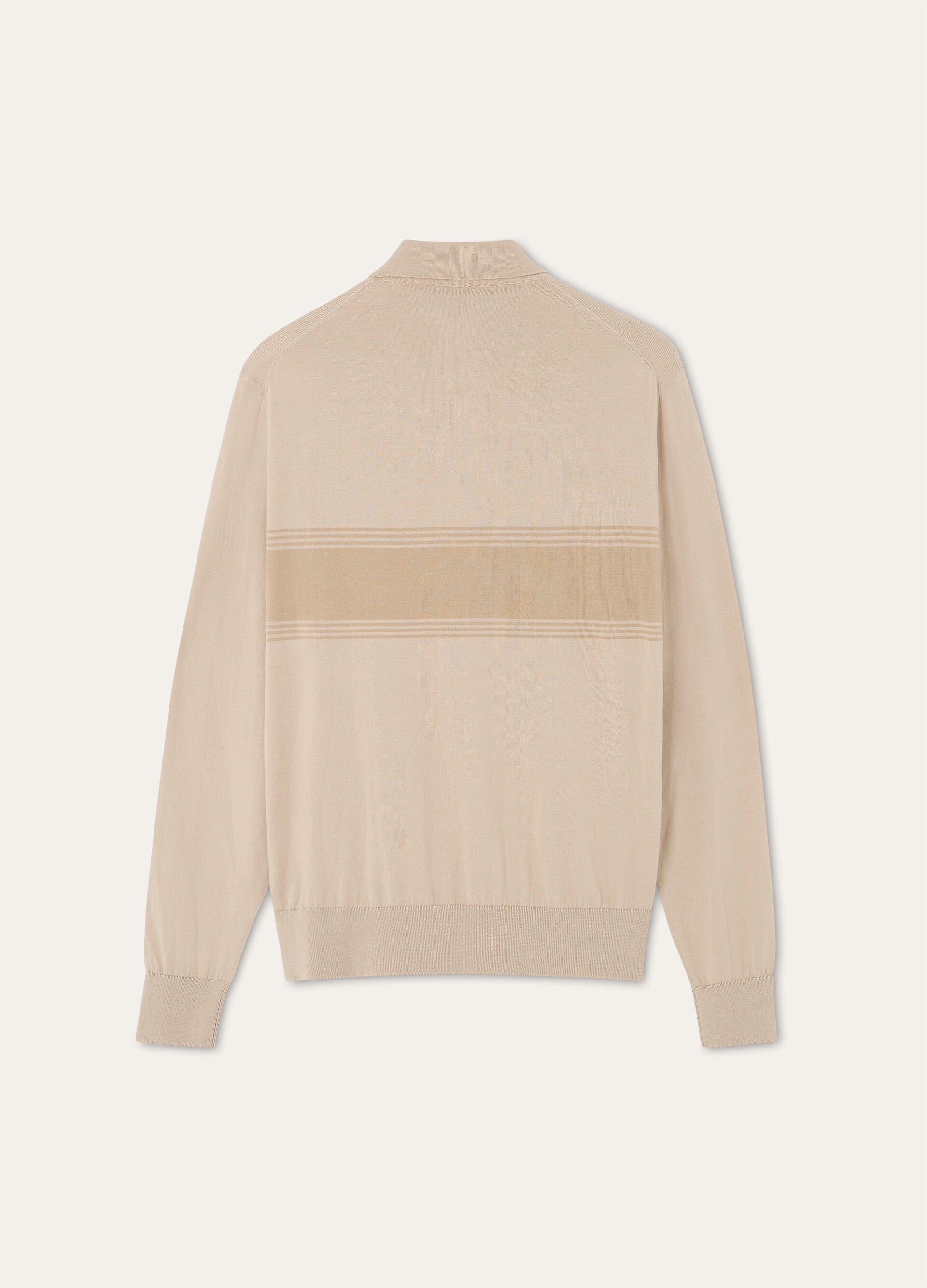 St. Andrews Polo Sweater - Hazy Silver/Feather Gray