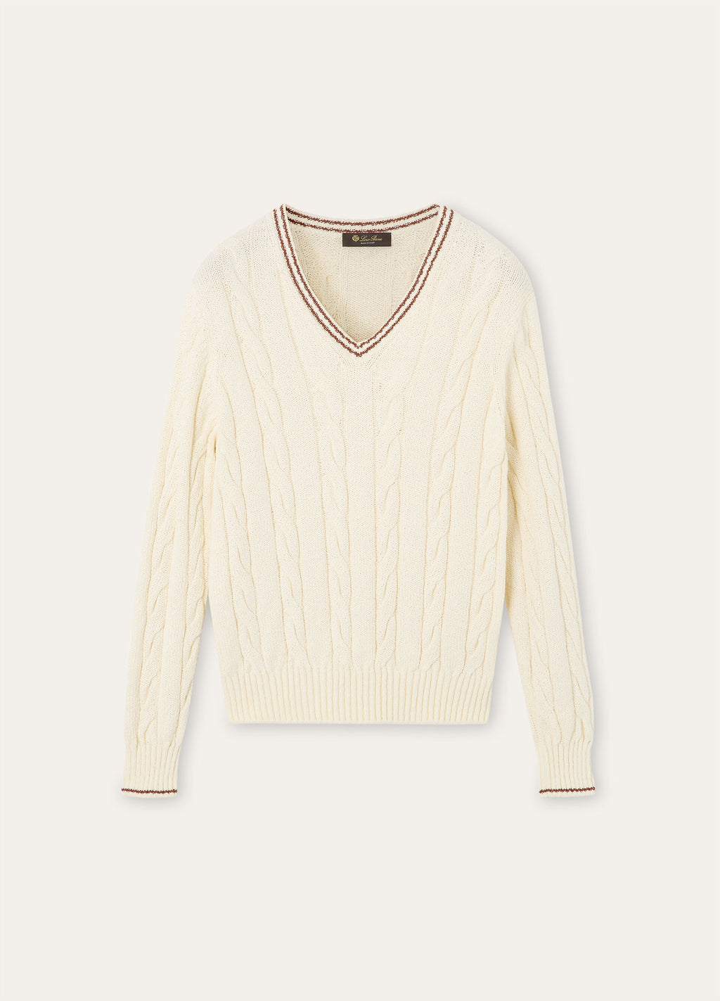 Augusta V-Neck - White/Kummel