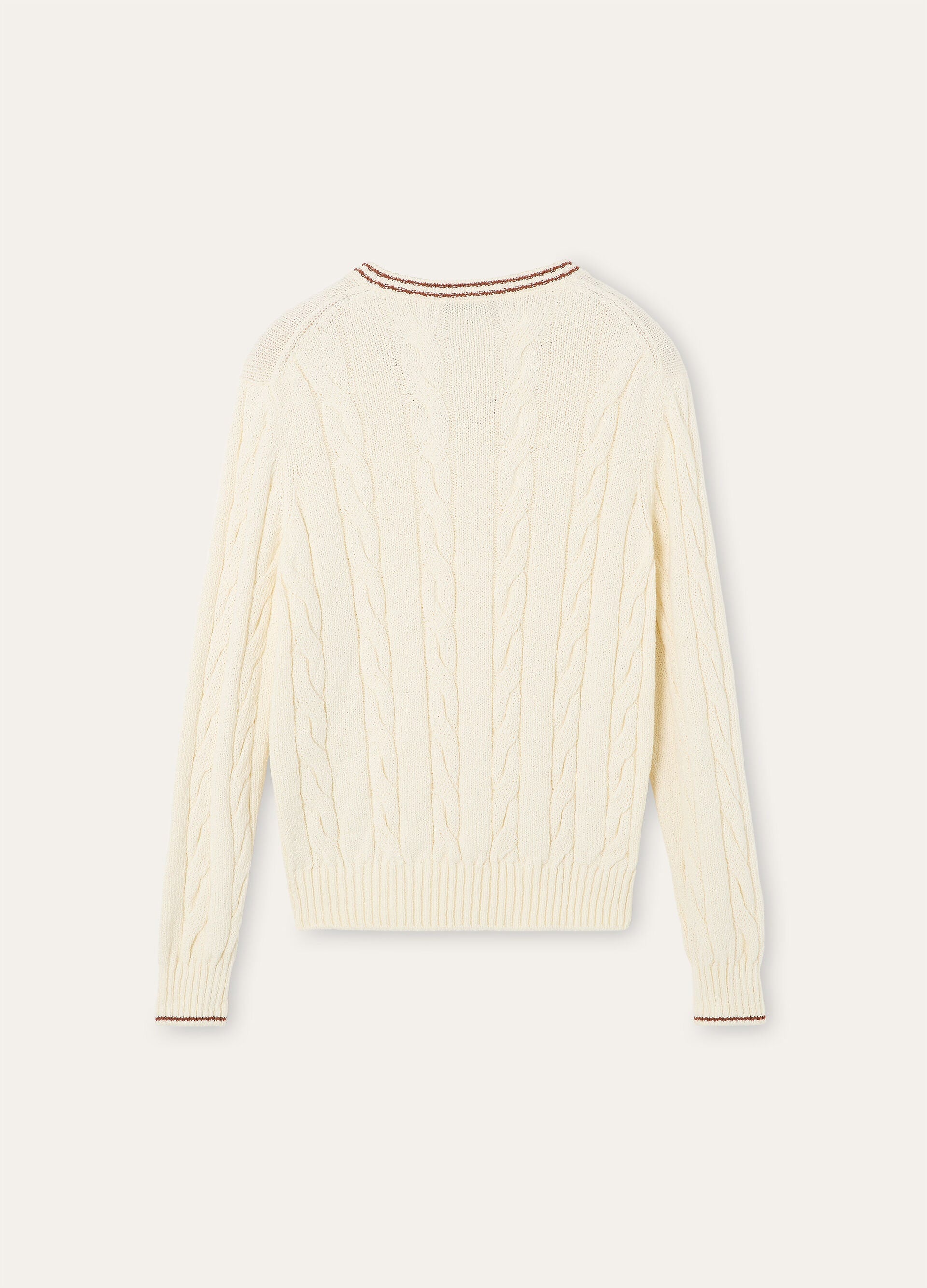 Augusta V-Neck - White/Kummel