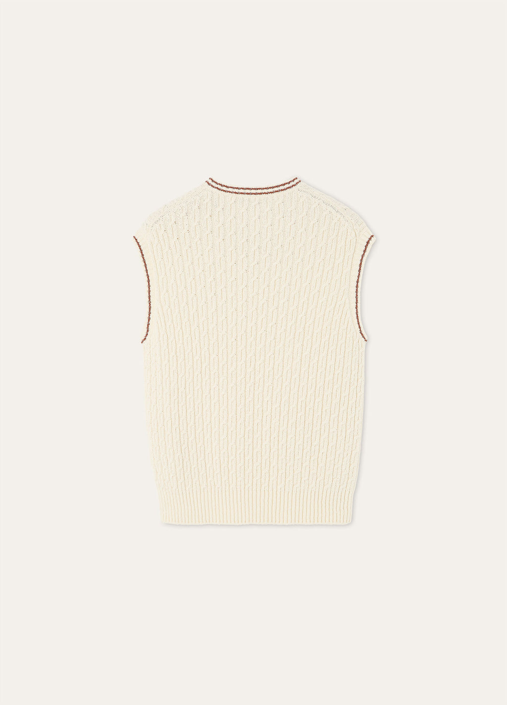 Augusta Vest - White/Kummel