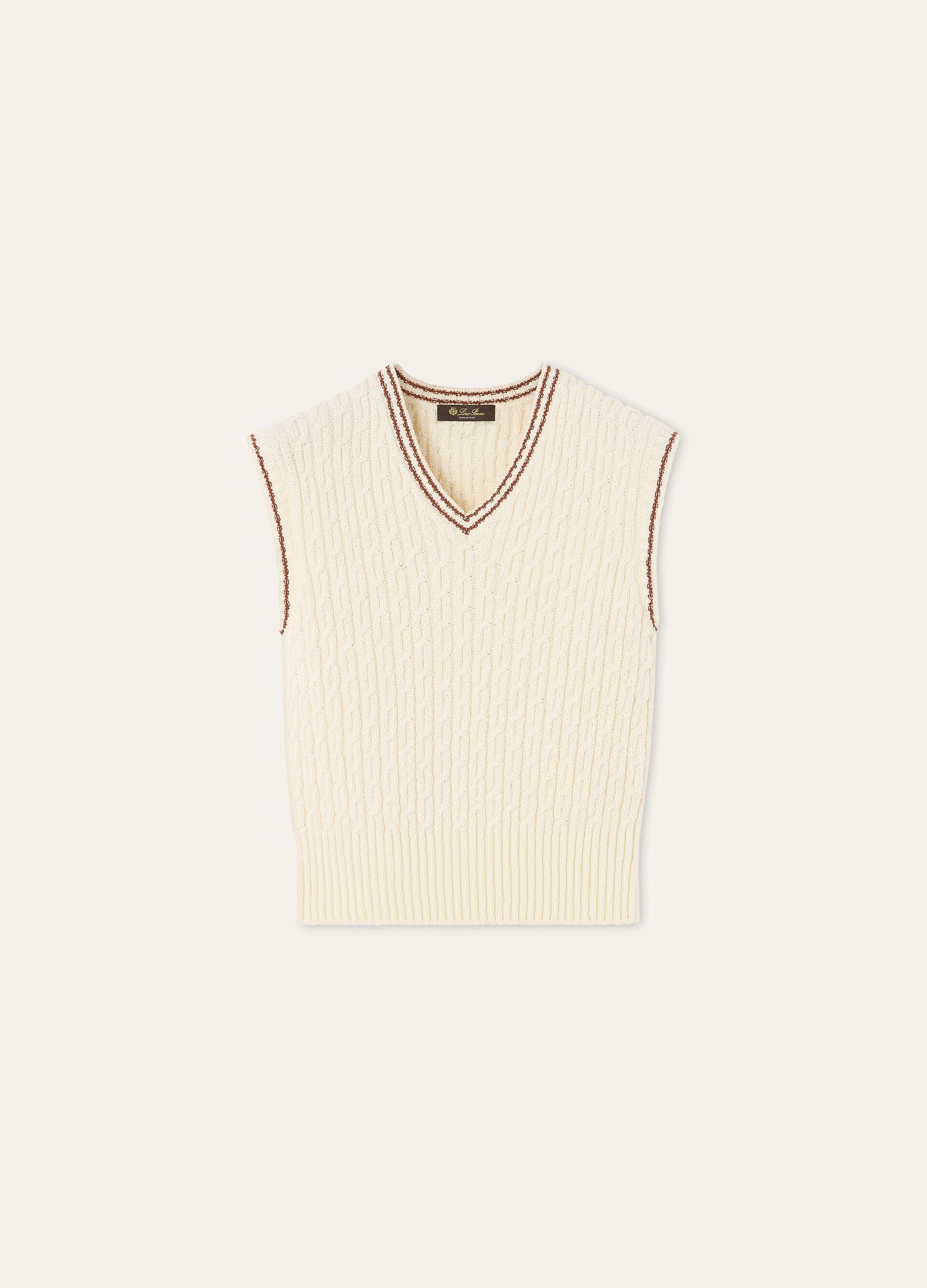 Augusta Vest - White/Kummel