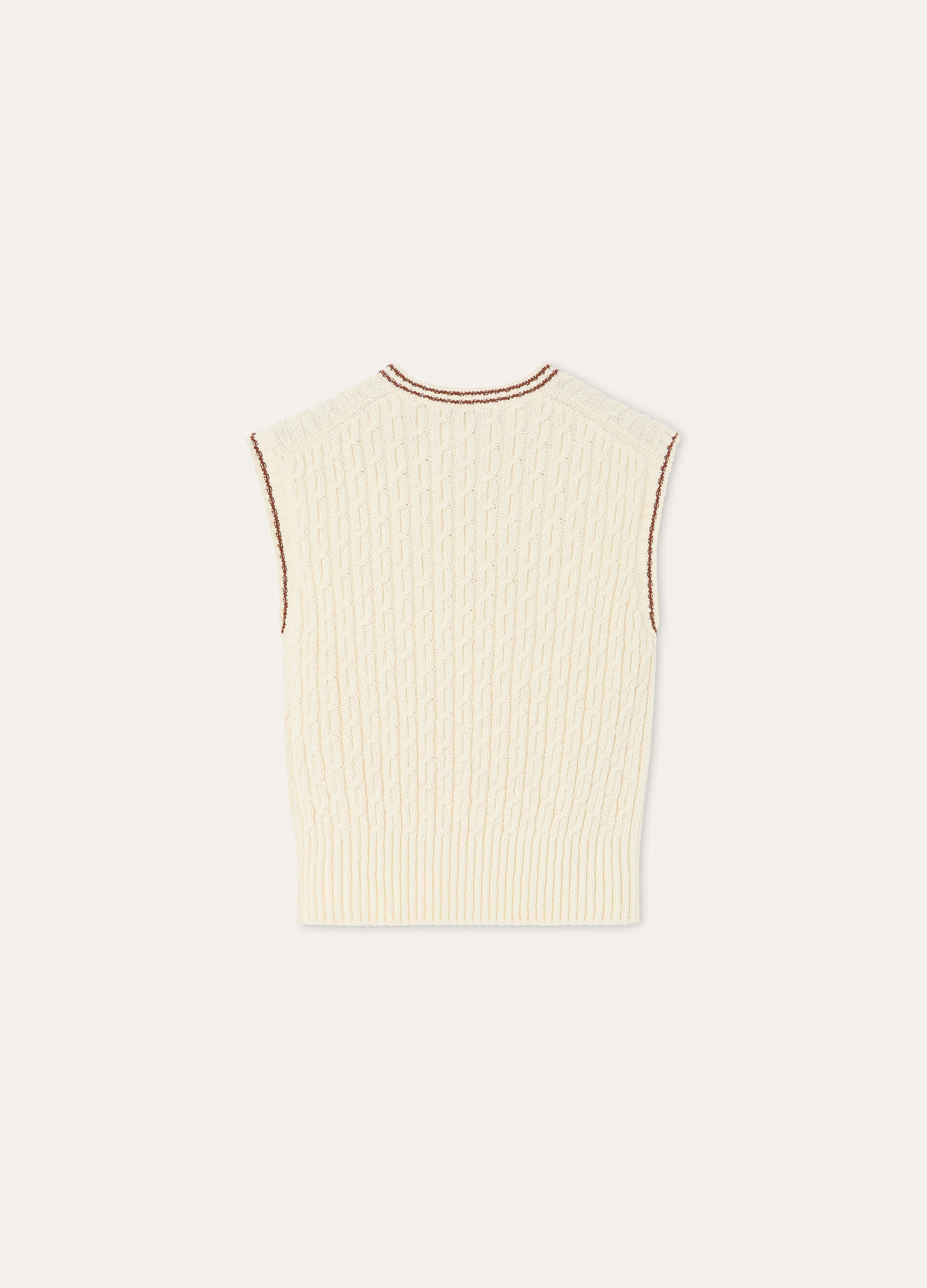 Augusta Vest - White/Kummel