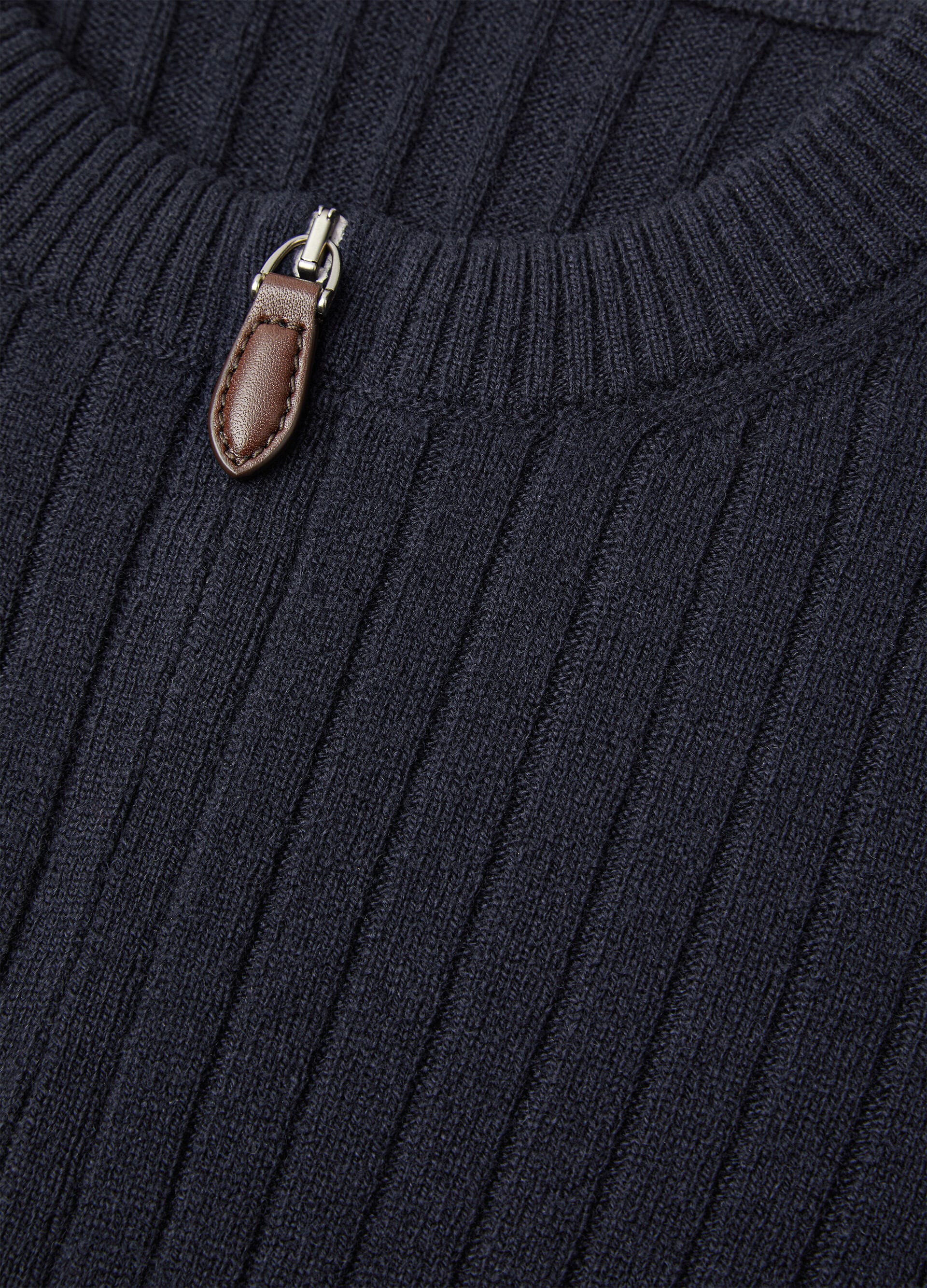 Coste Bomber Sweater - Navy Blue