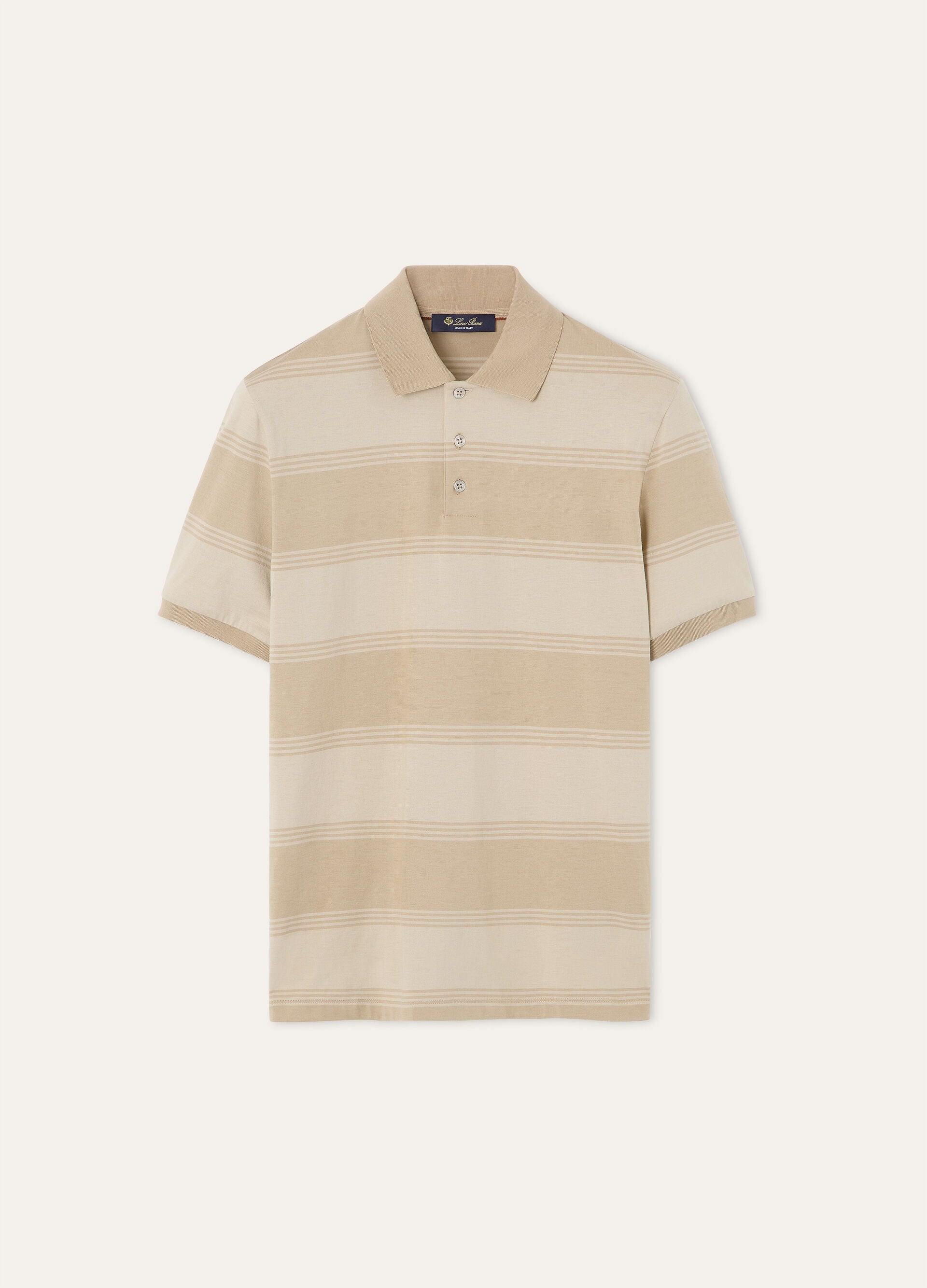 Parkland Polo Shirt - Beige Fancy