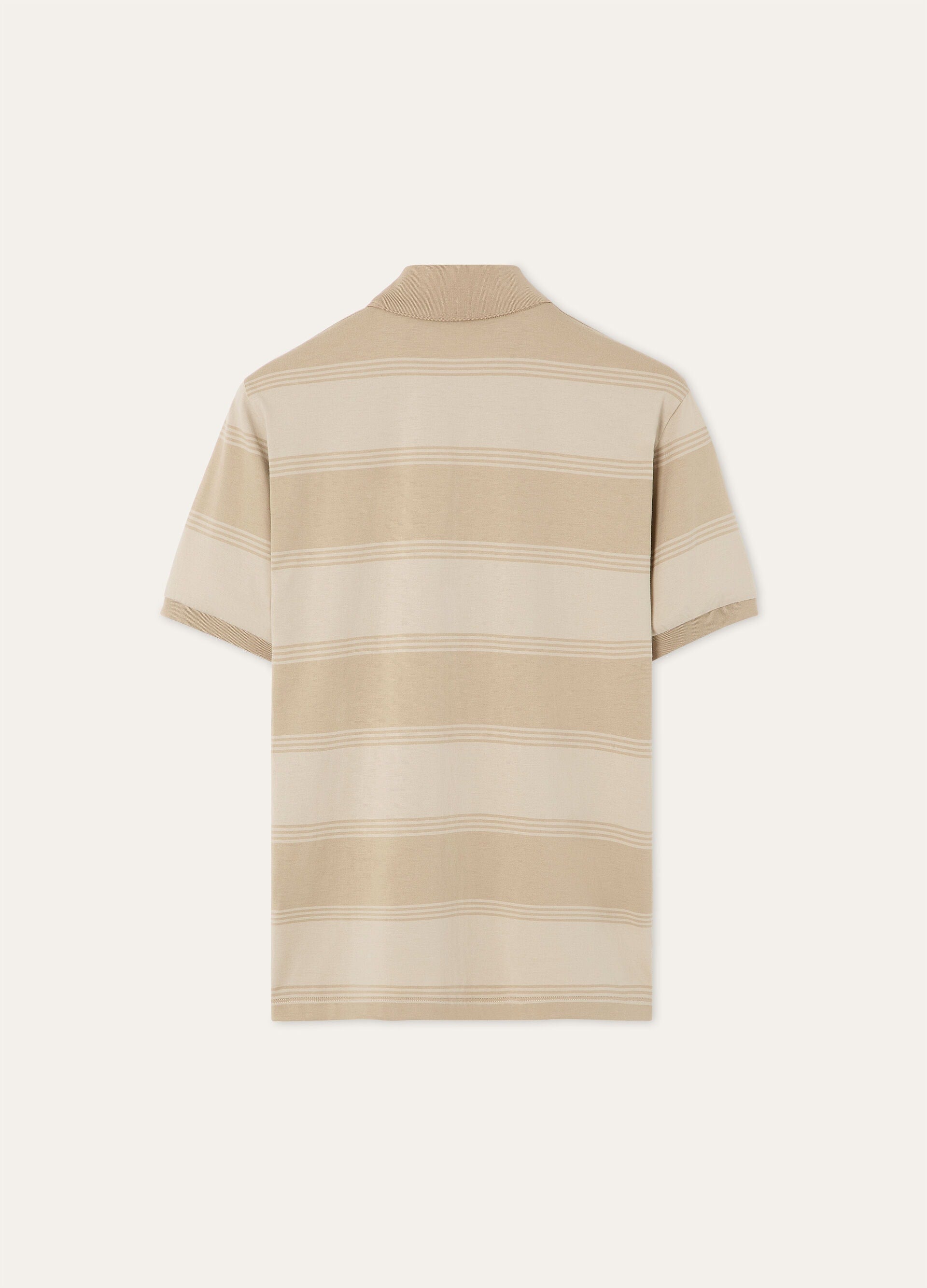 Parkland Polo Shirt - Beige Fancy