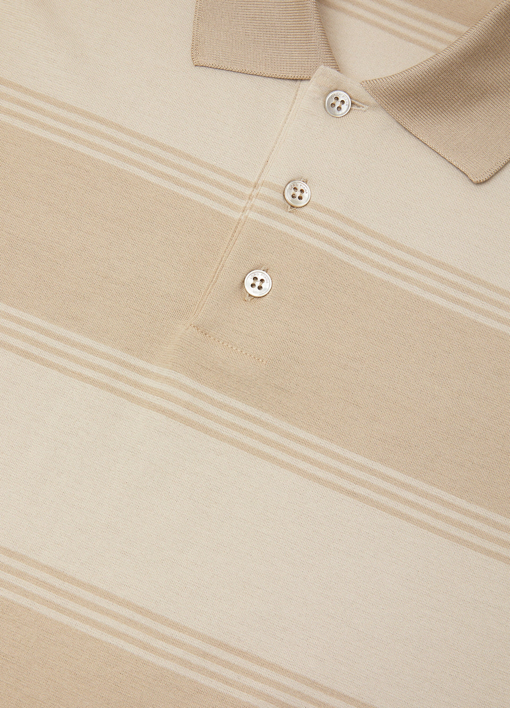 Parkland Polo Shirt - Beige Fancy