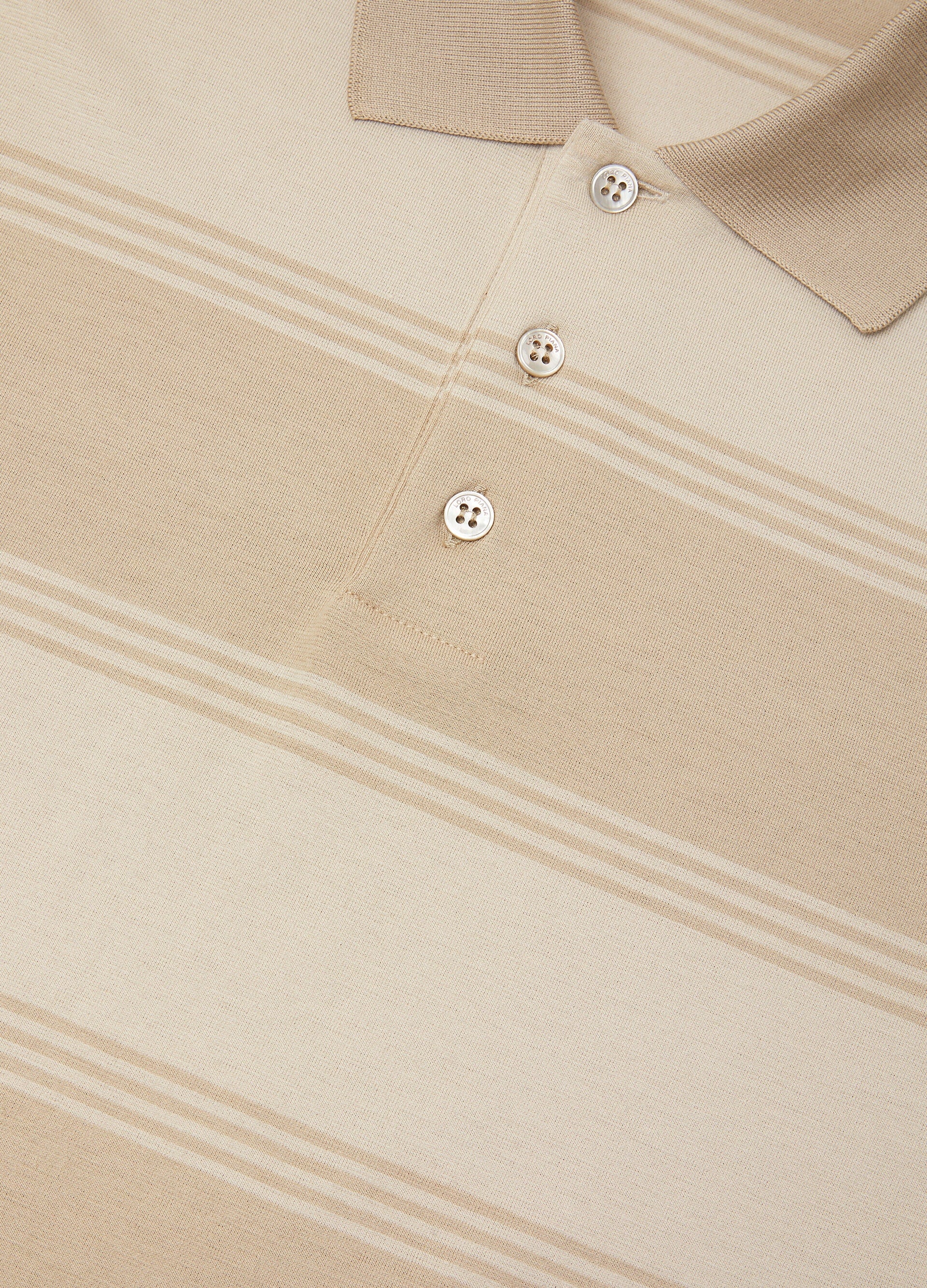 Parkland Polo Shirt - Beige Fancy
