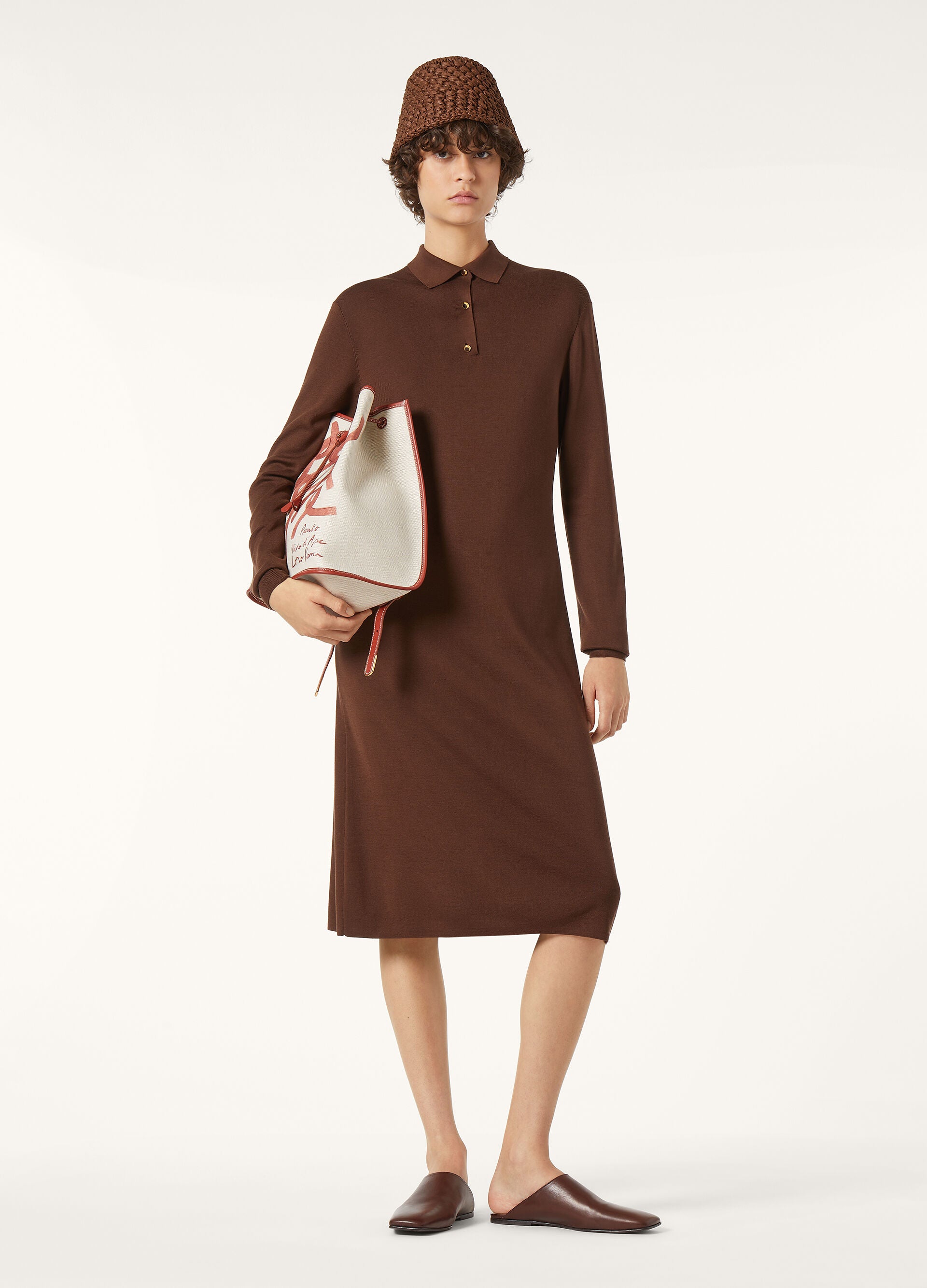 Lyskamm Dress - Brown Raisins
