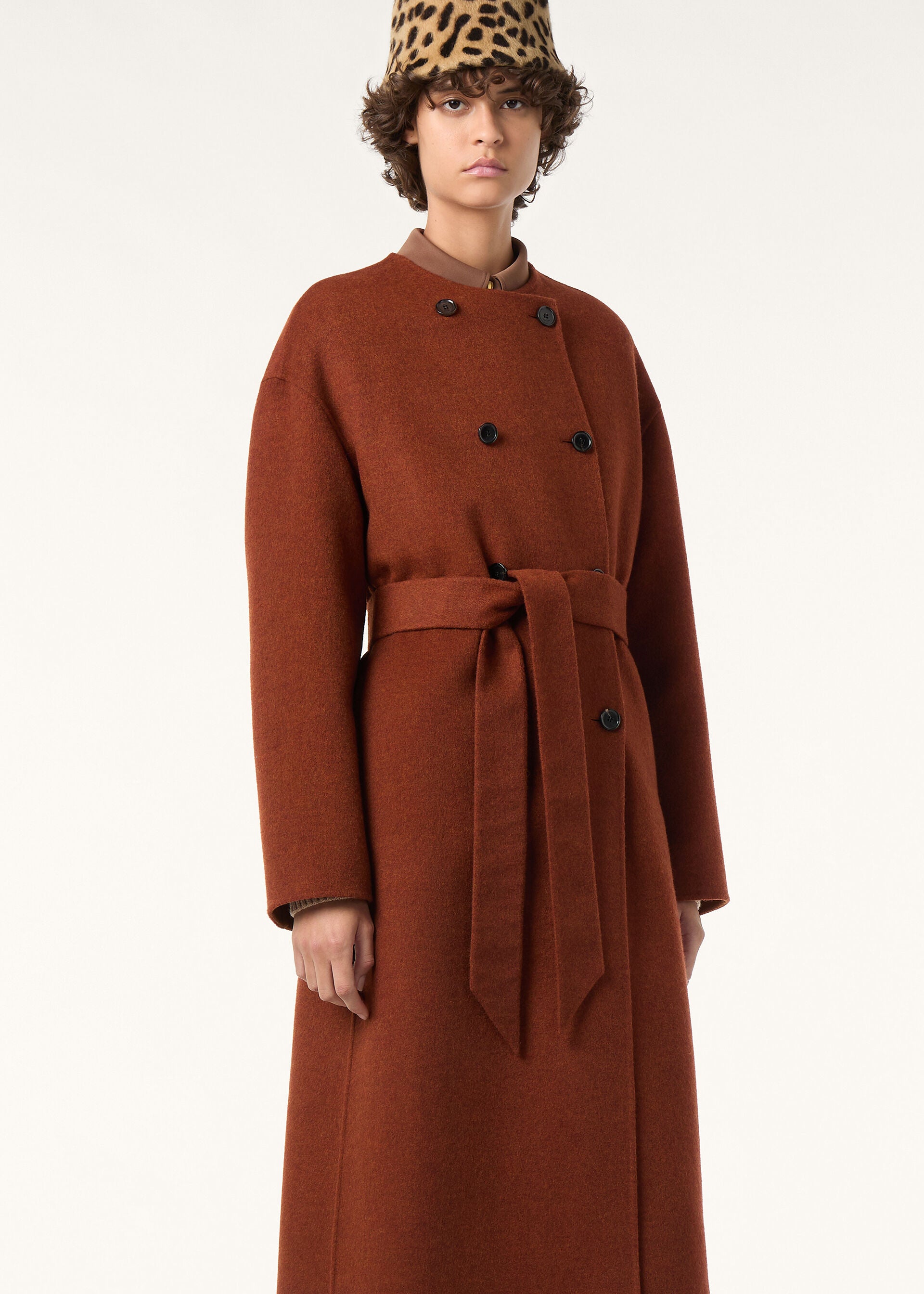 Boris Coat - Dark Maple Leaf Melange