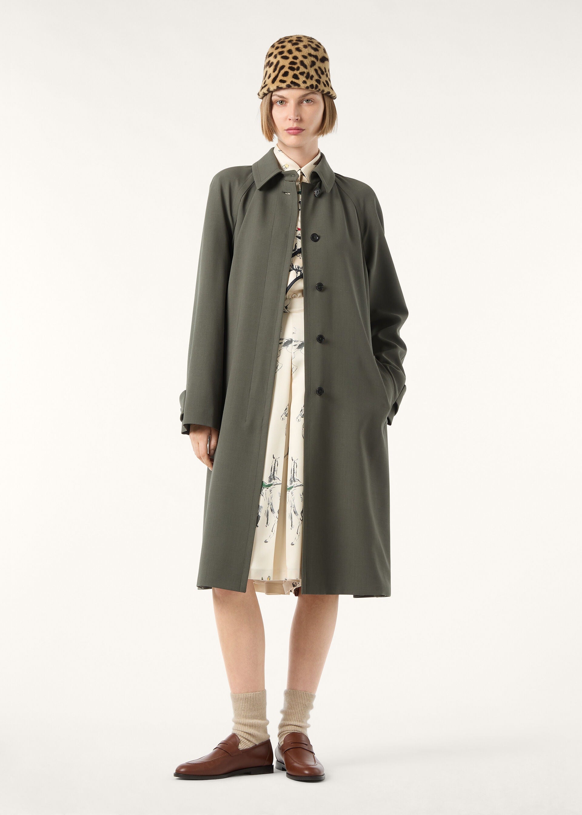 Gurley Trench Coat - Sea Cliff Sage