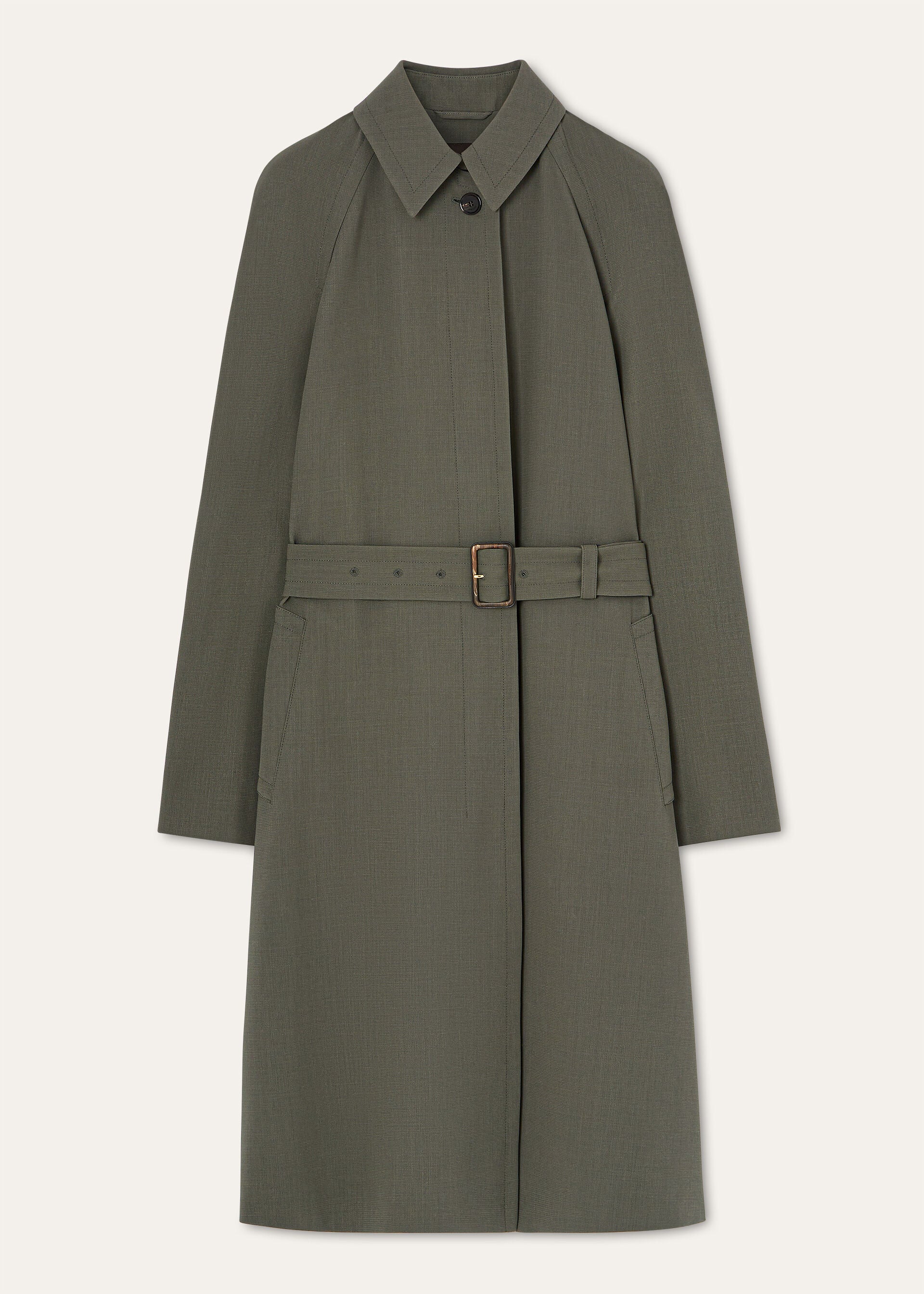 Gurley Trench Coat - Sea Cliff Sage