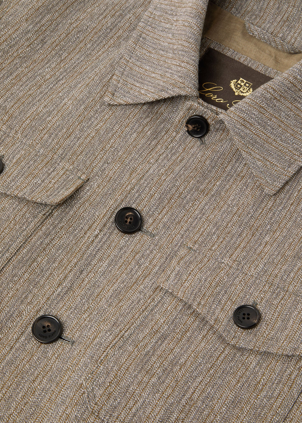 Piers Field Jacket - Grey Brown Stripe