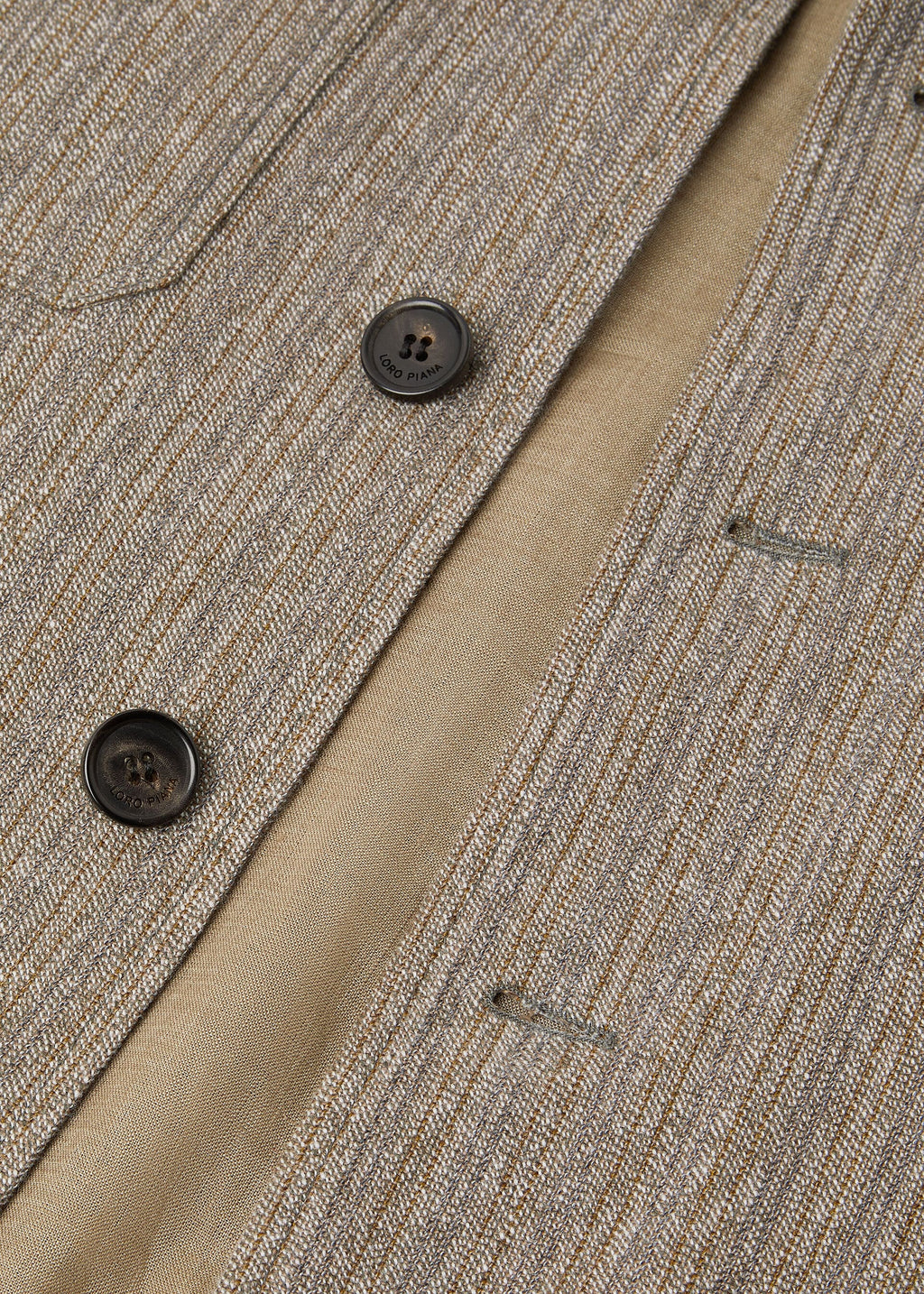Piers Field Jacket - Grey Brown Stripe