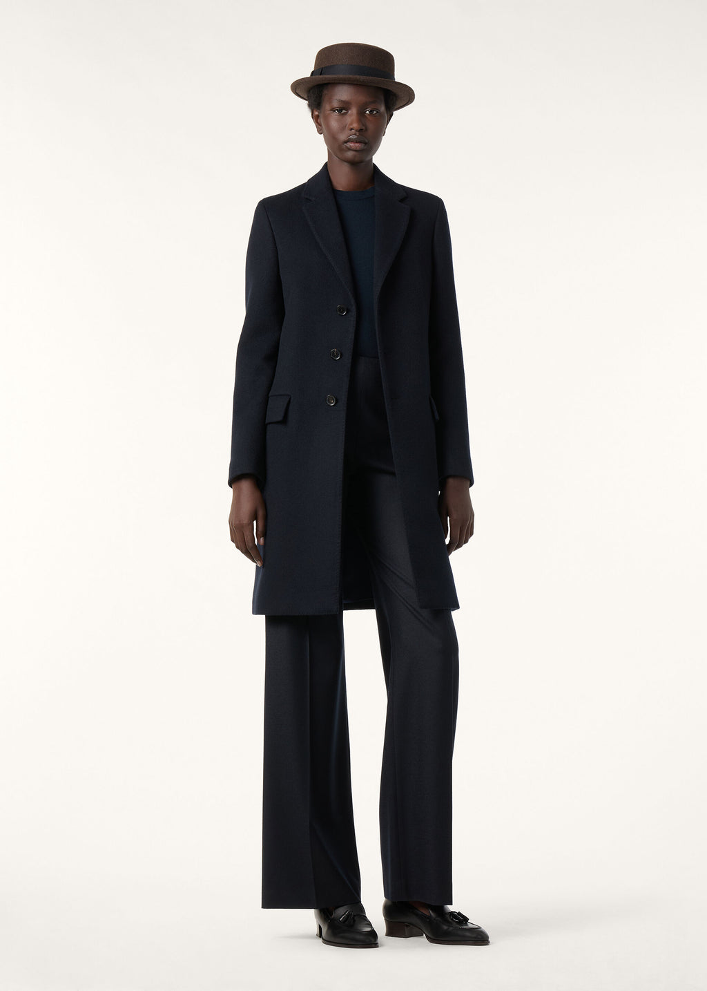 Alby Coat - Navy Blue