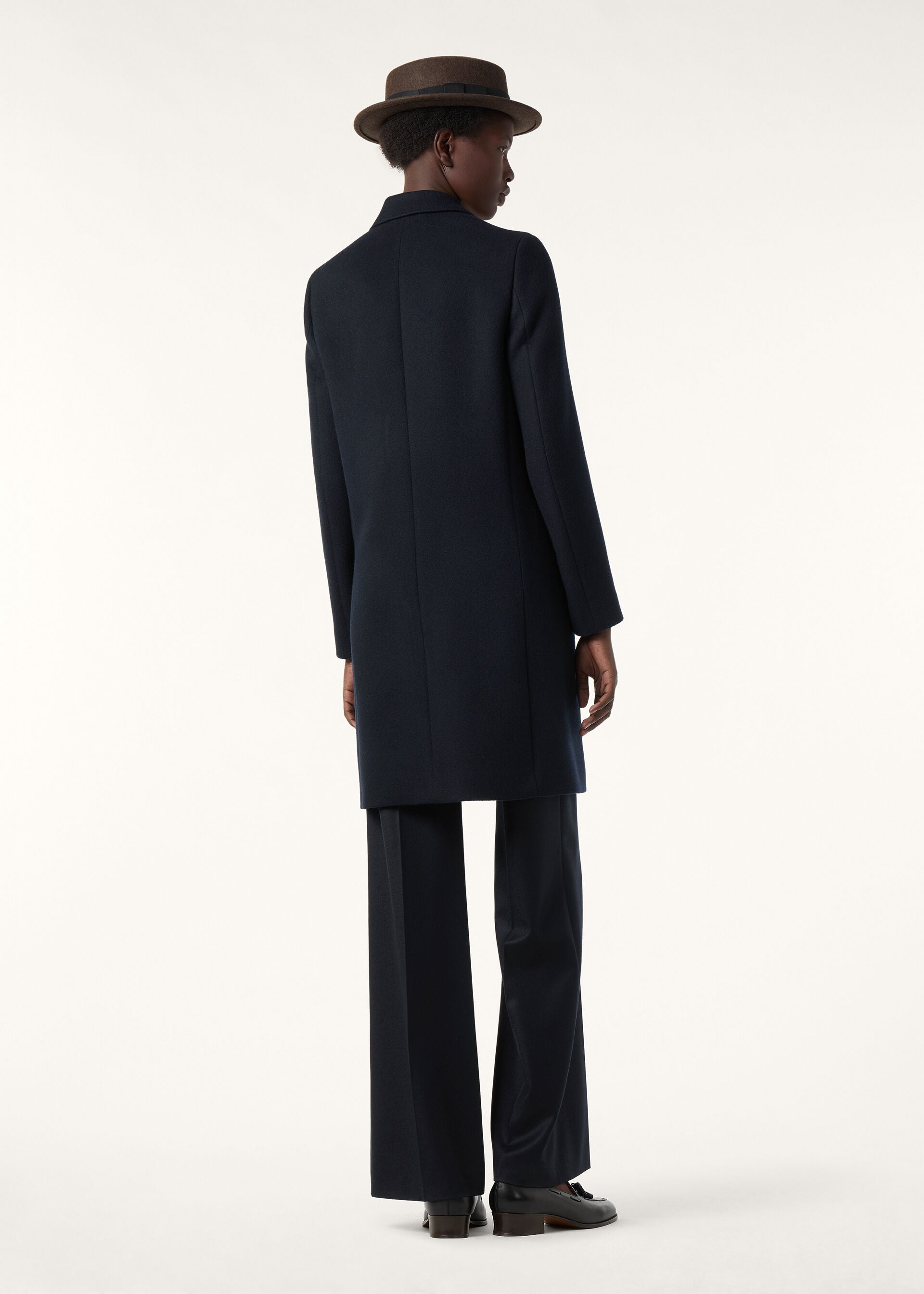 Alby Coat - Navy Blue