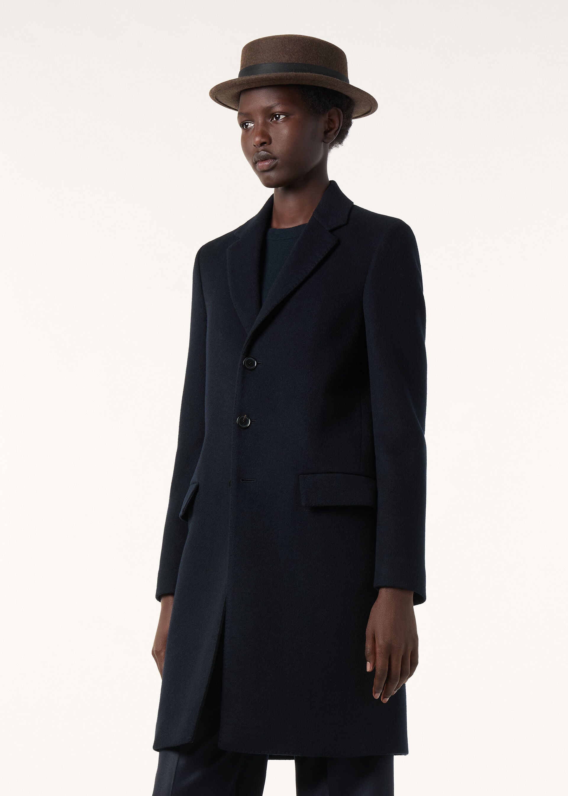 Alby Coat - Navy Blue