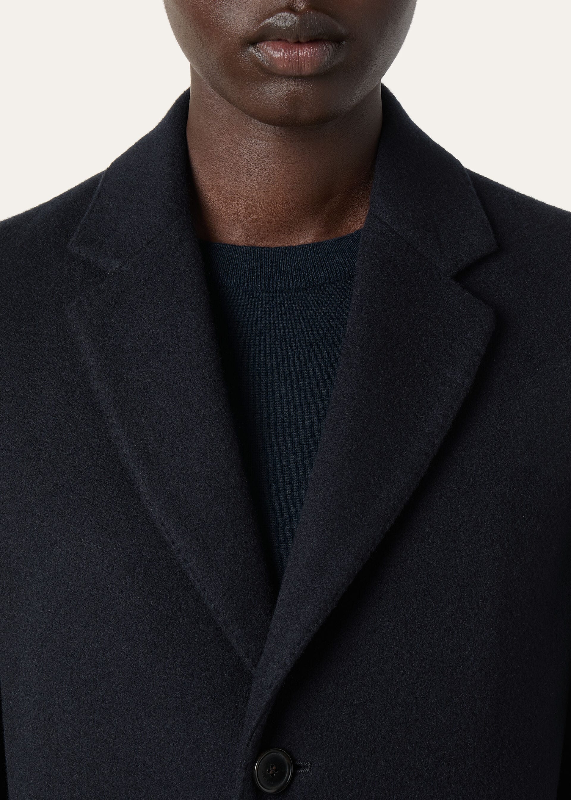 Alby Coat - Navy Blue