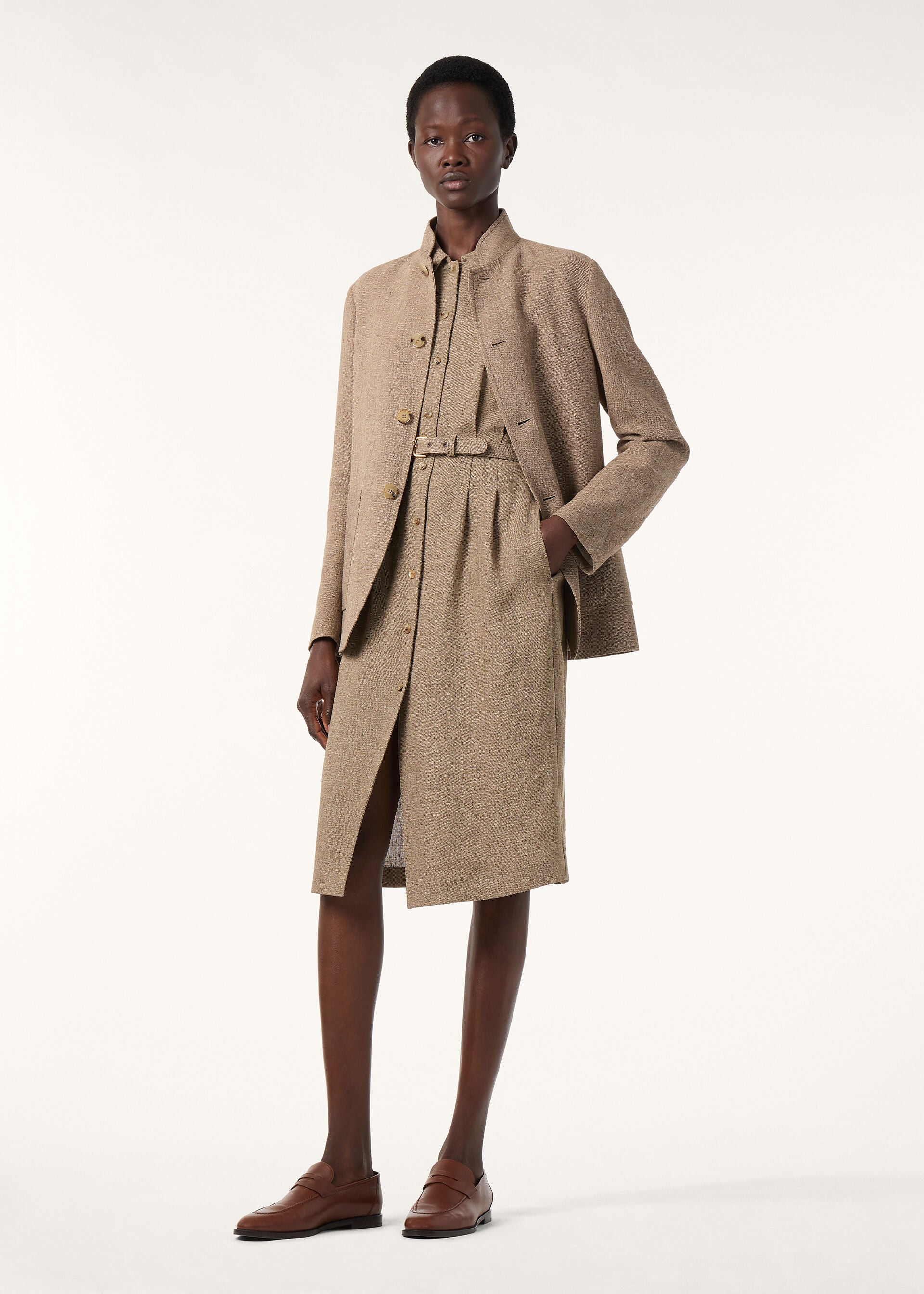 Maize Dress - Dark Truffle / Brown Nougat