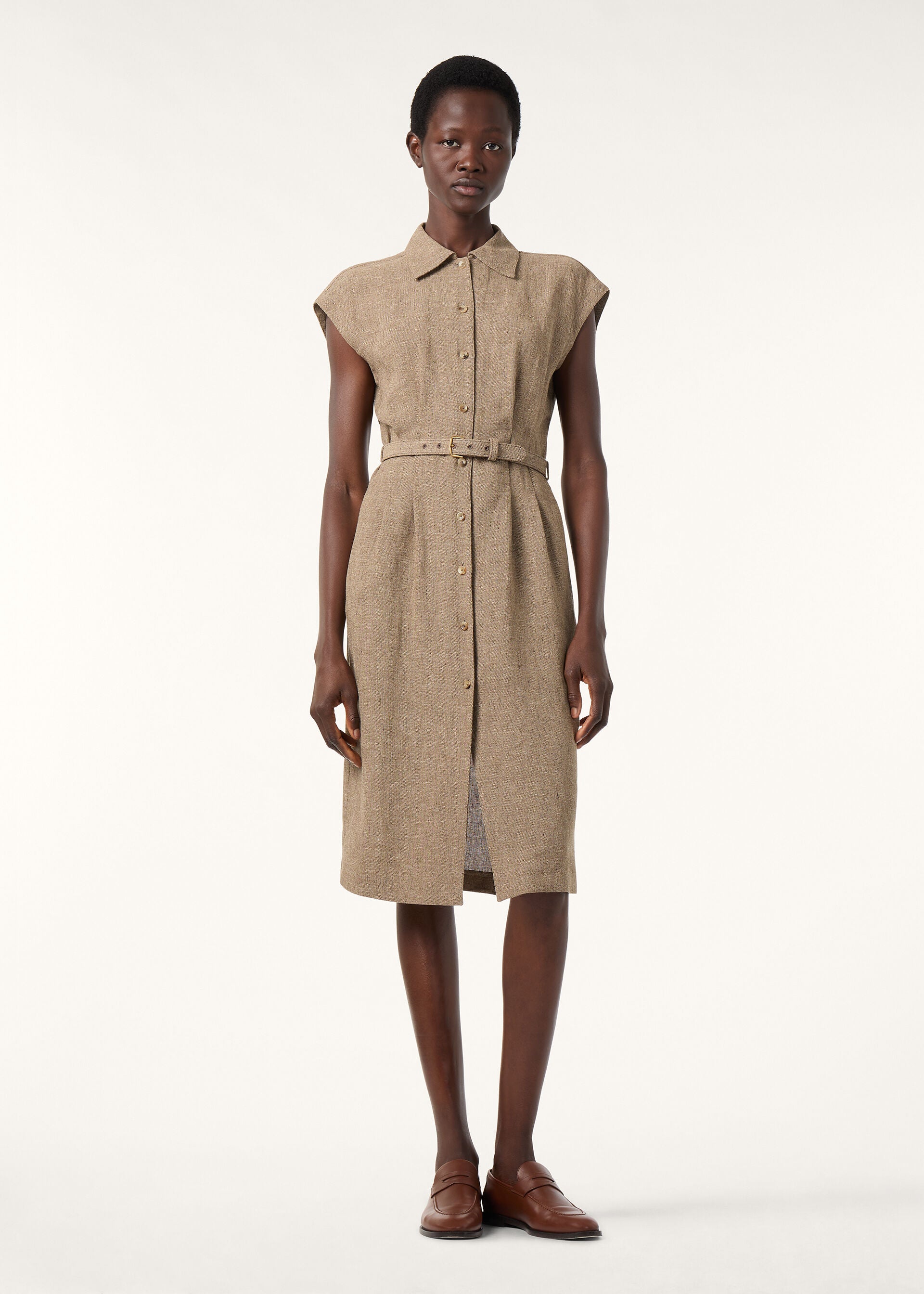 Maize Dress - Dark Truffle / Brown Nougat