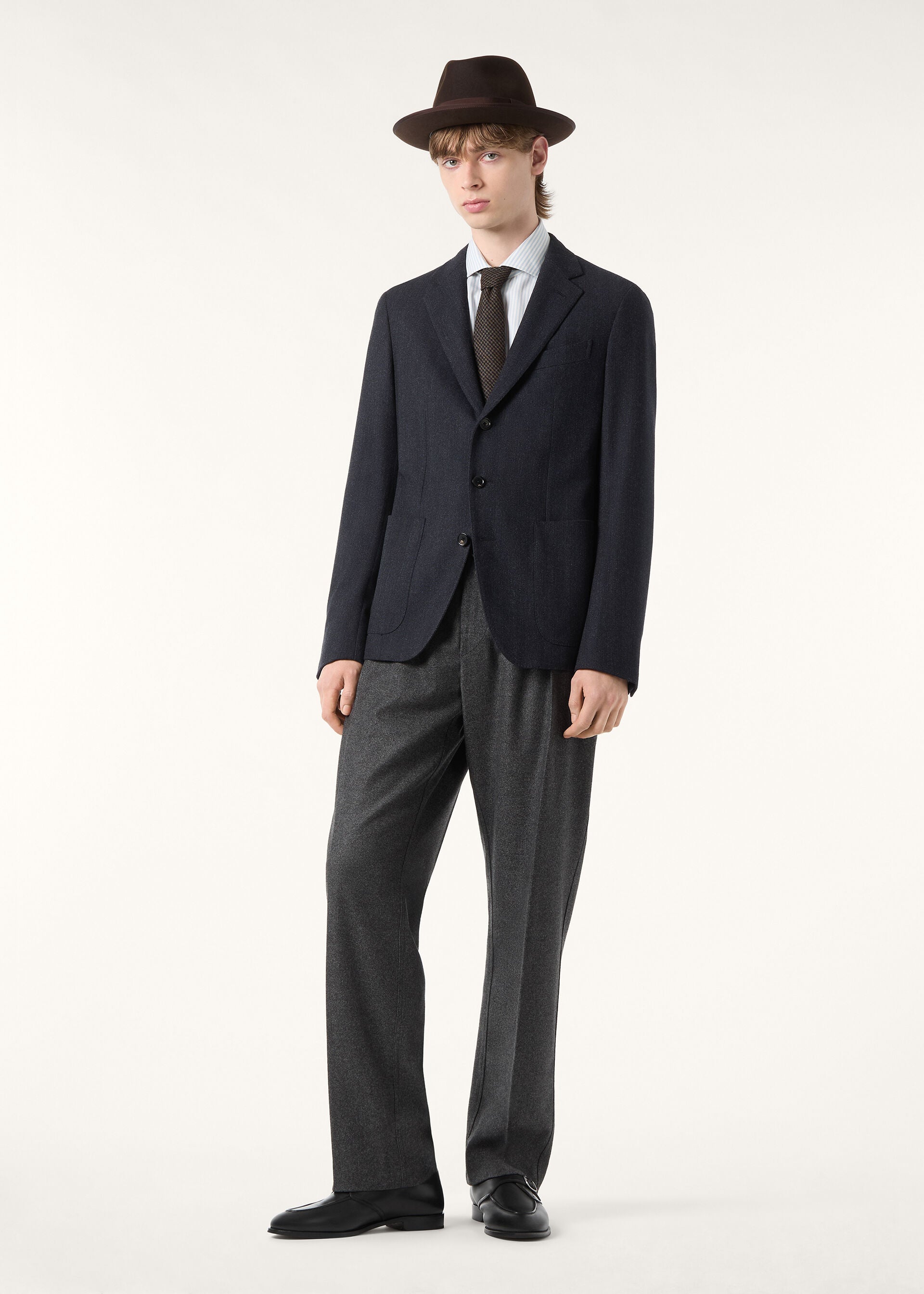 Torino Jacket - Blue Navy Mouliné