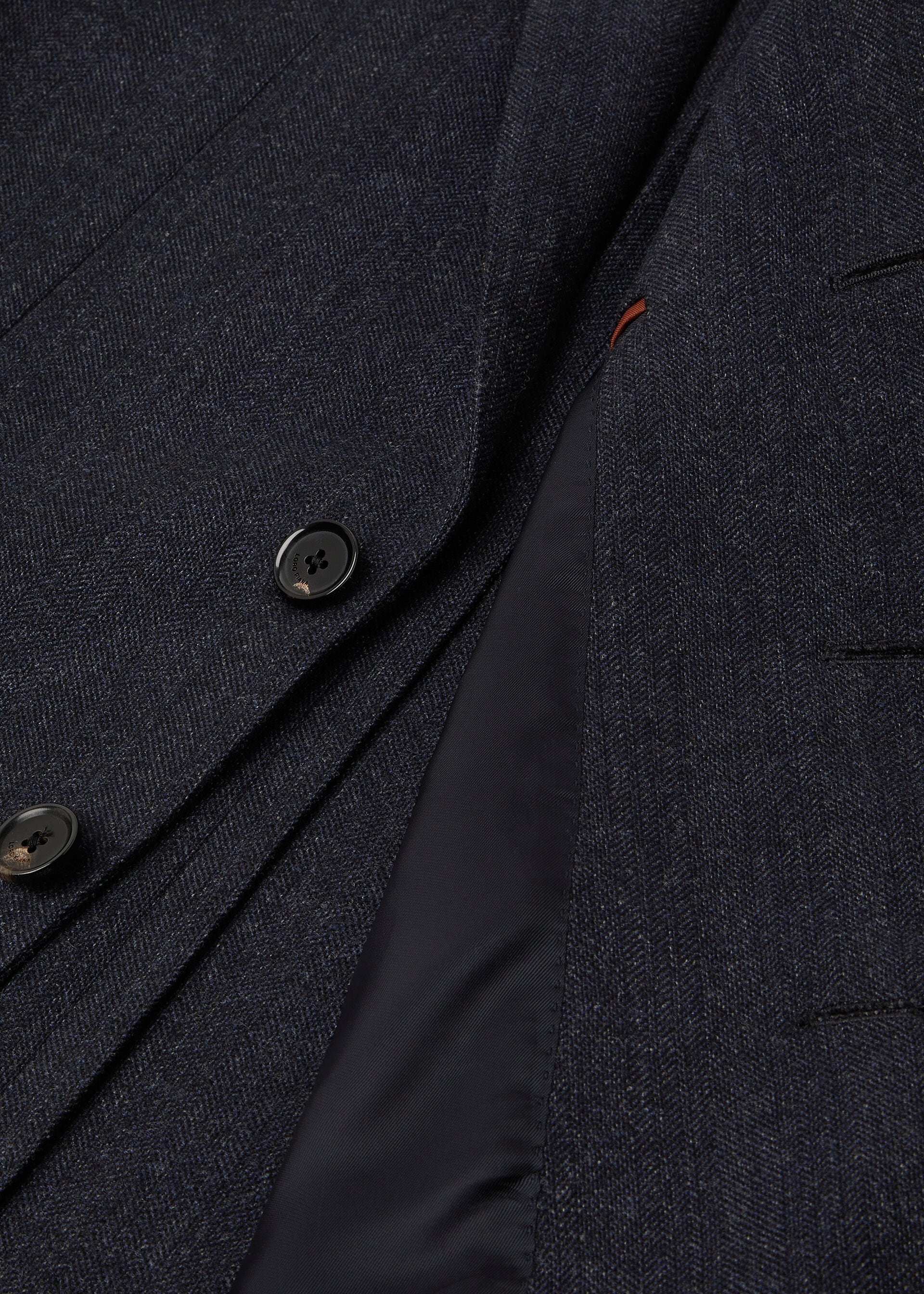 Torino Jacket - Blue Navy Mouliné