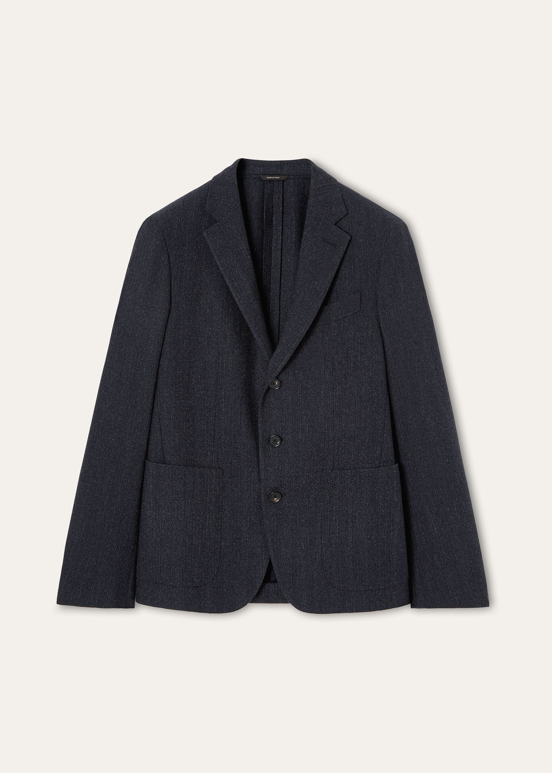 Torino Jacket - Blue Navy Mouliné