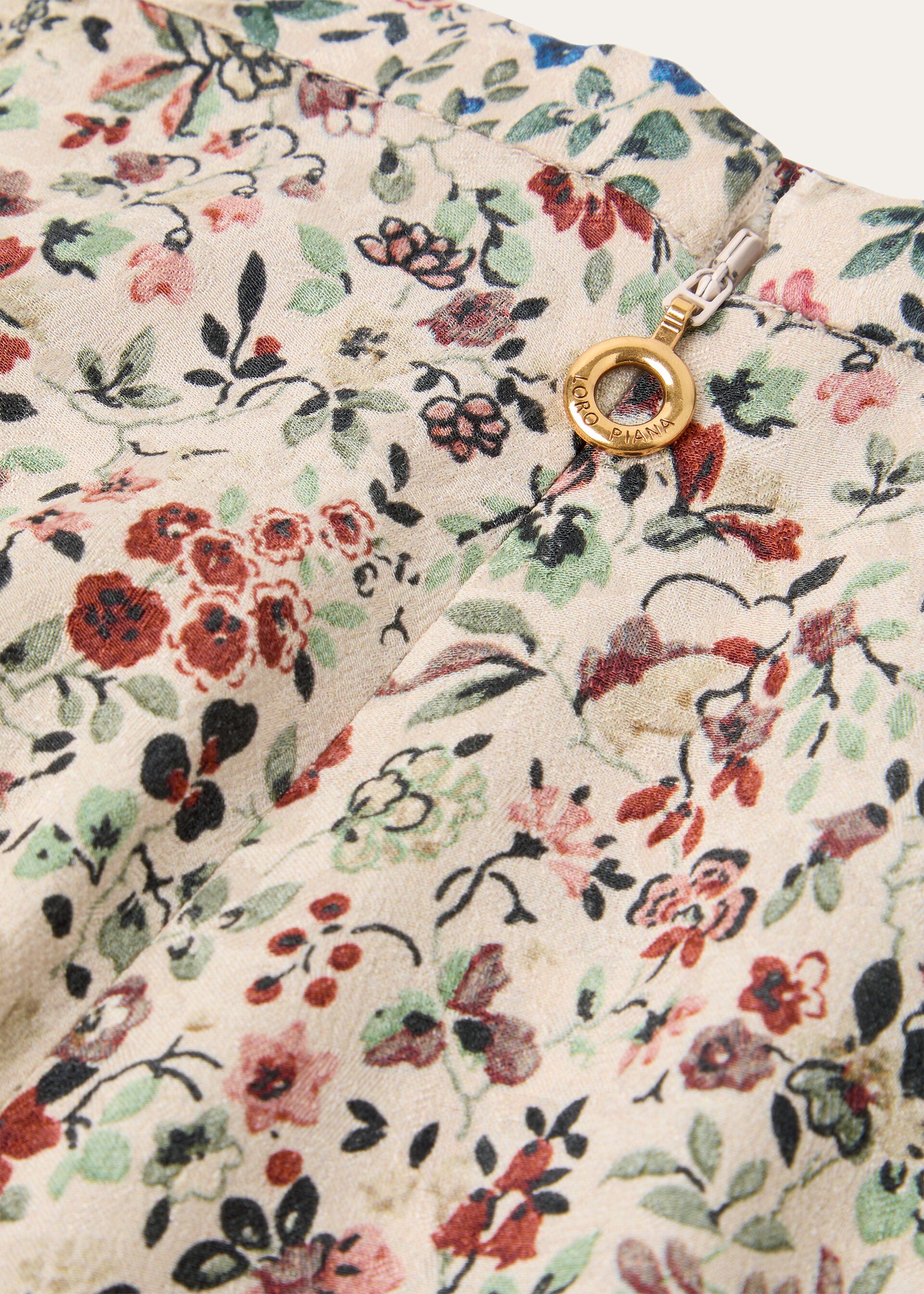 Simona Skirt - Ivory/Melon/Peacock