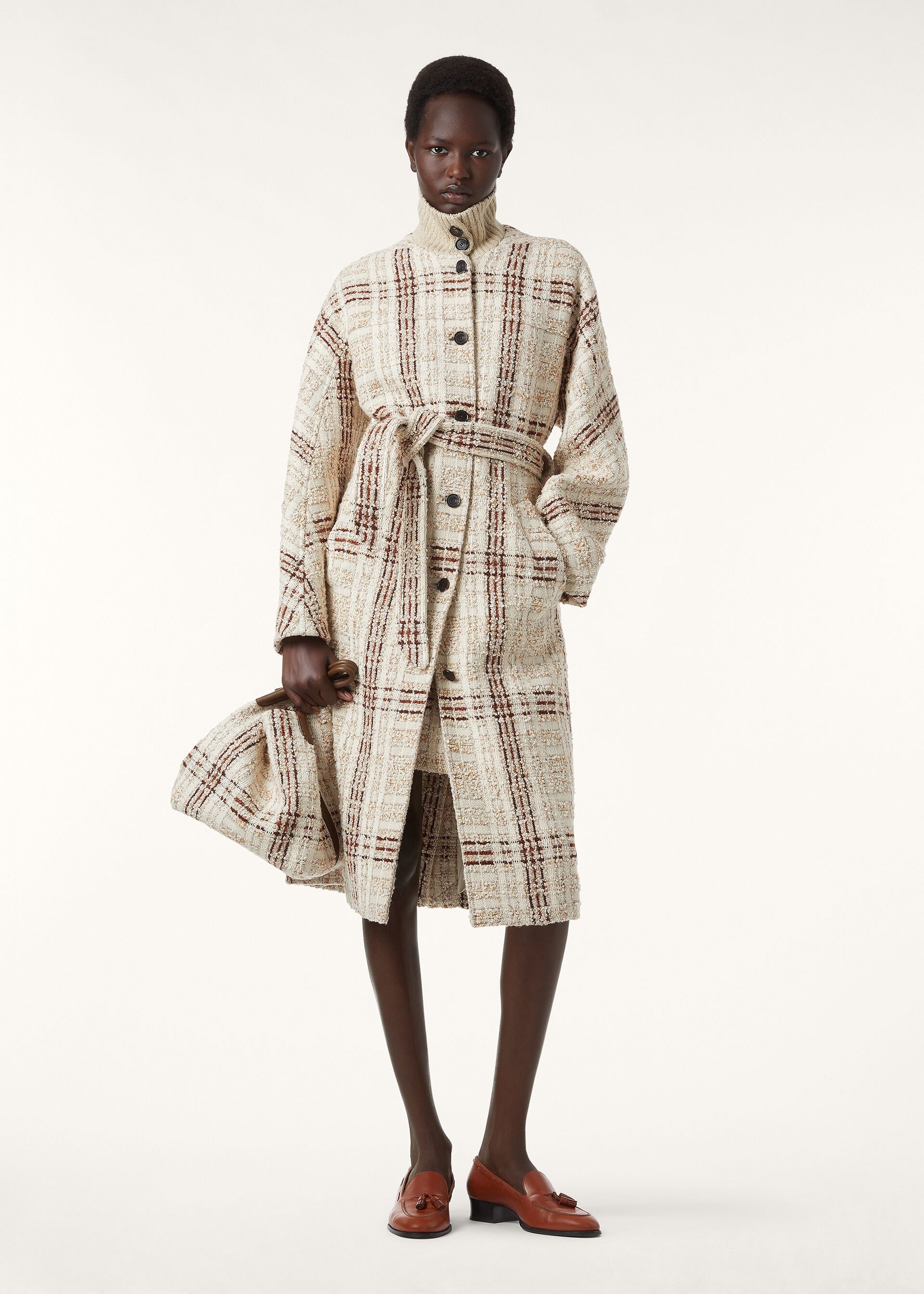 Syd Coat - Silky Cream/Fluid Pastel/Crimson Melange