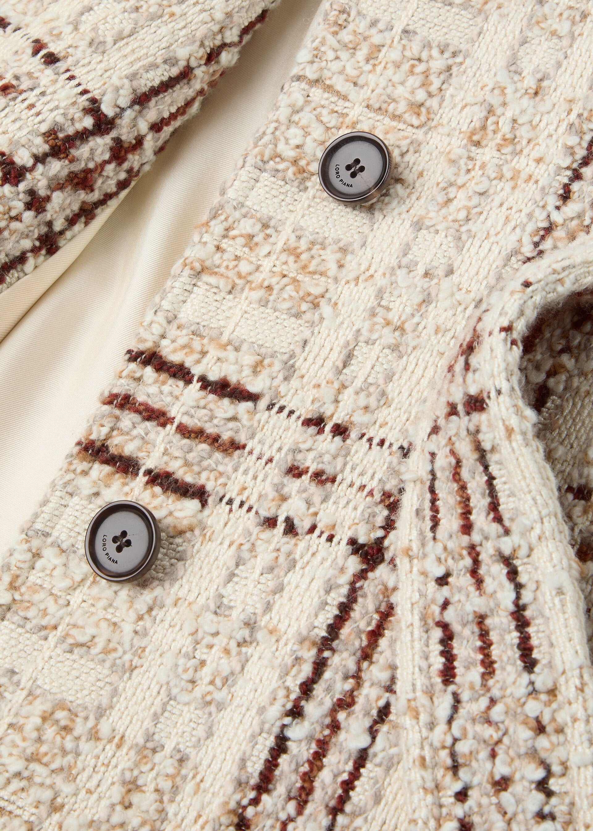 Syd Coat - Silky Cream/Fluid Pastel/Crimson Melange