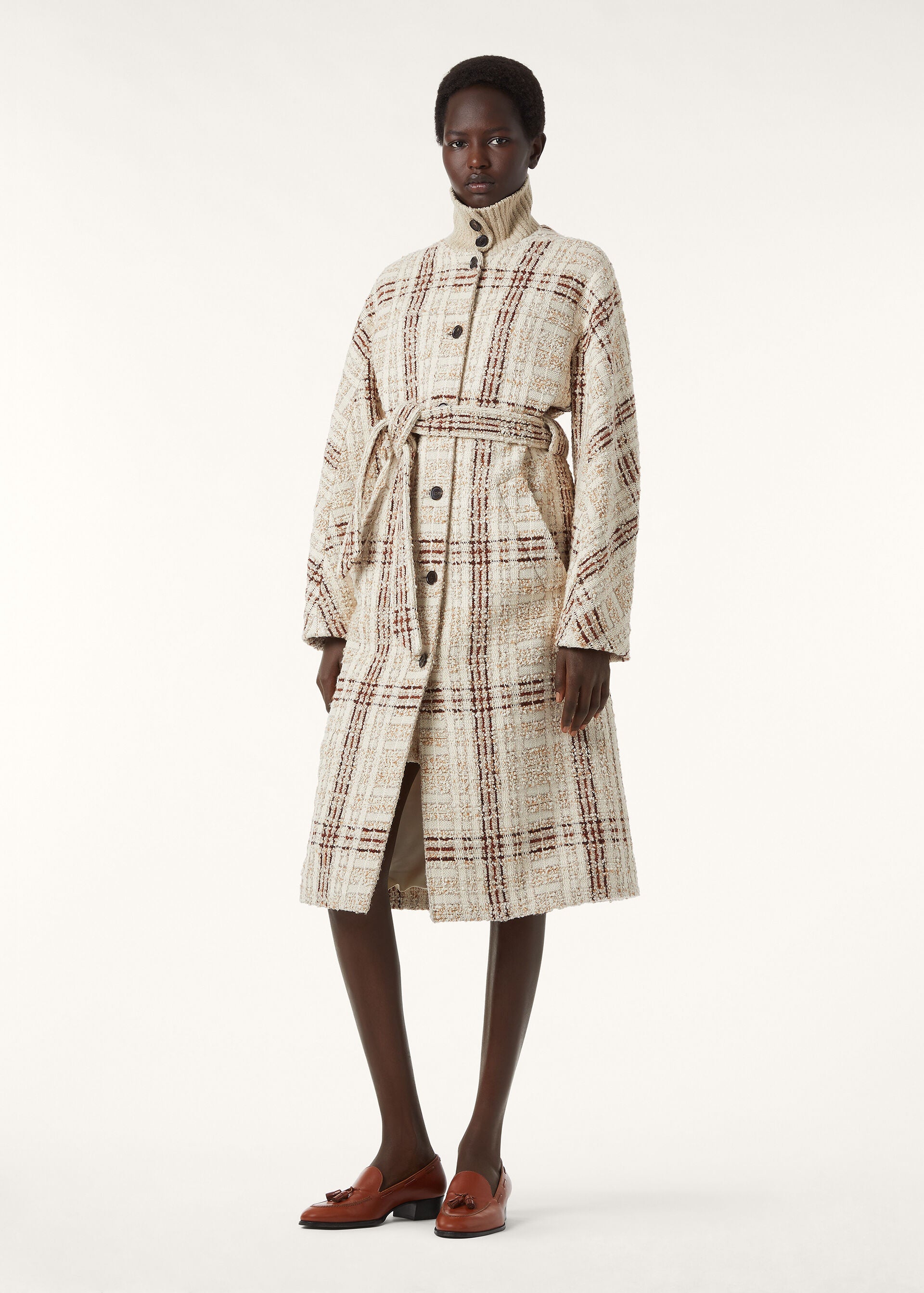 Syd Coat - Silky Cream/Fluid Pastel/Crimson Melange
