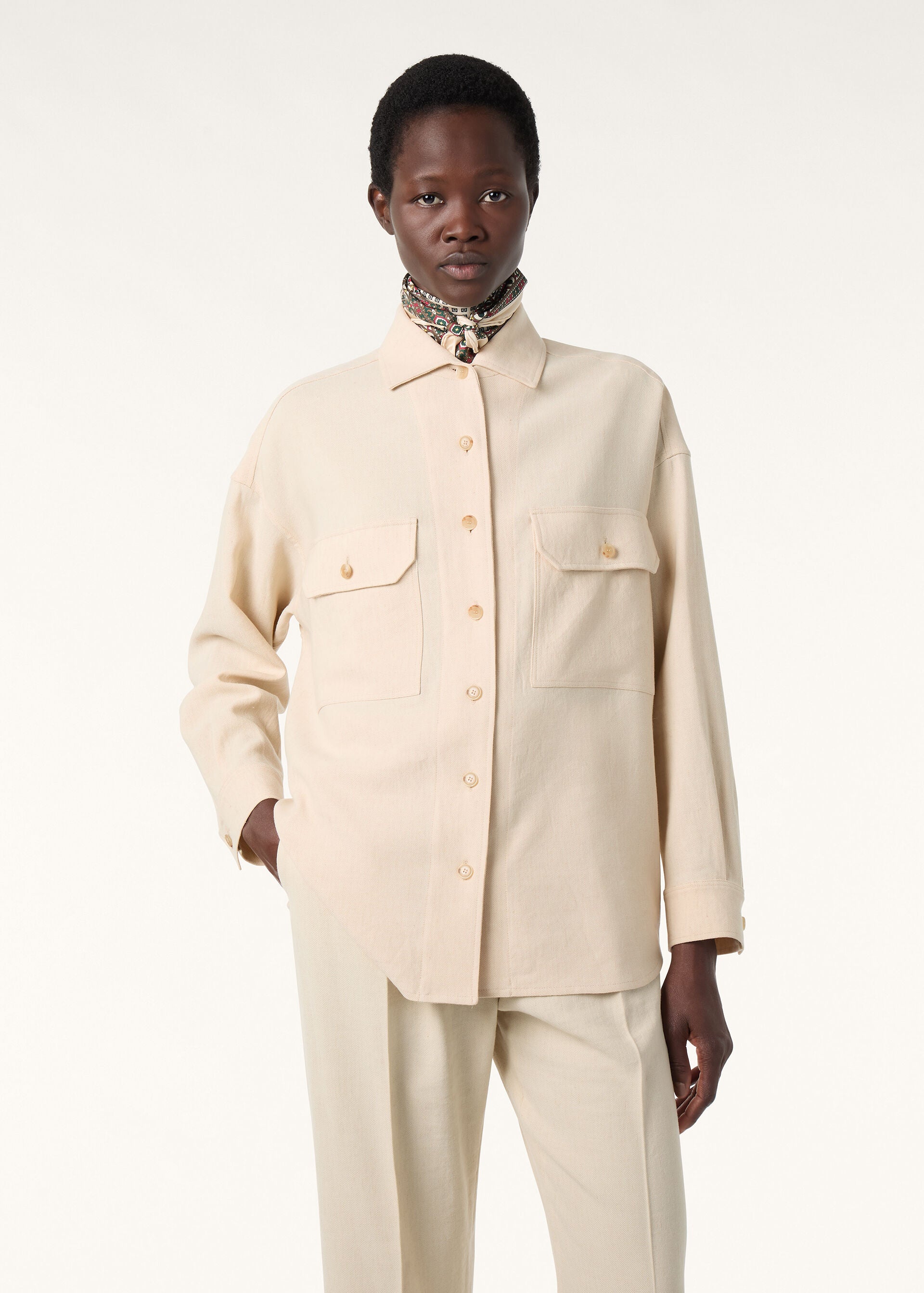 Darby Overshirt - Natural Melange