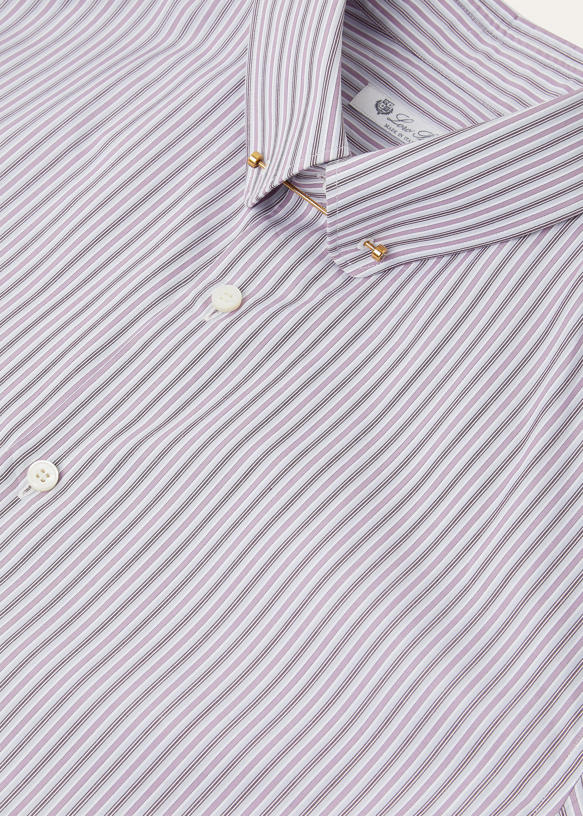 Elia Shirt - Lilac Stripe