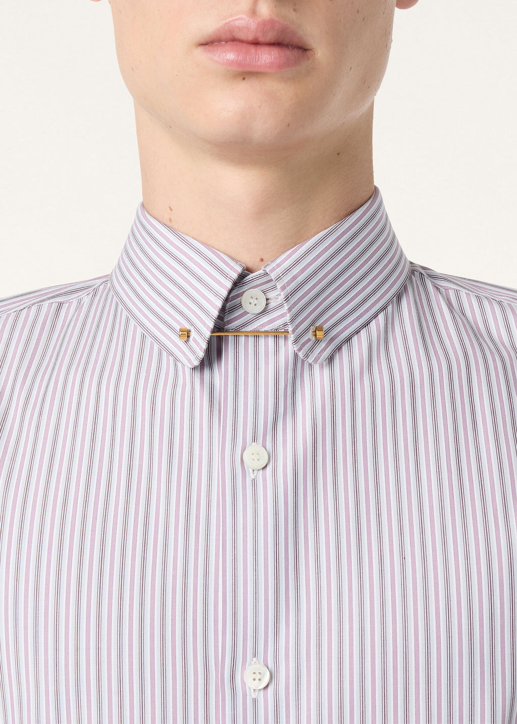 Elia Shirt - Lilac Stripe