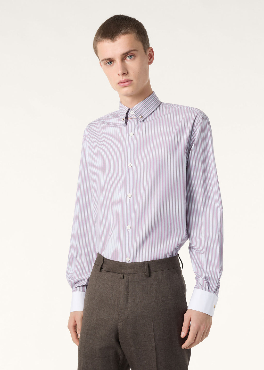 Elia Shirt - Lilac Stripe
