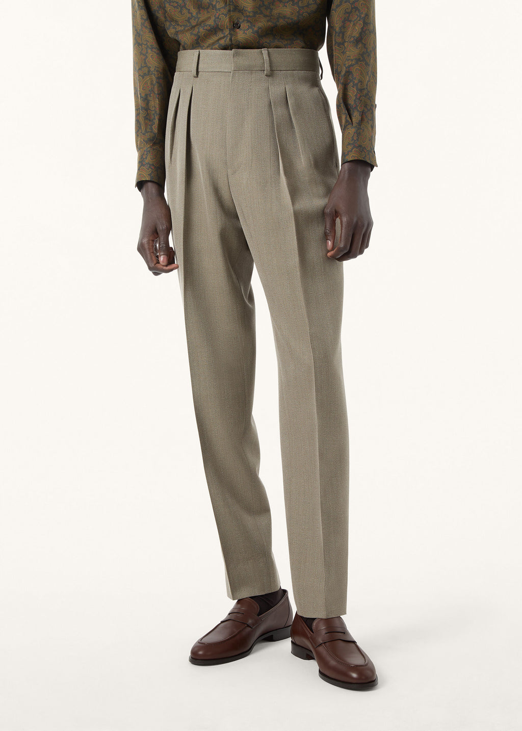 Milano Suit - Green Chevron