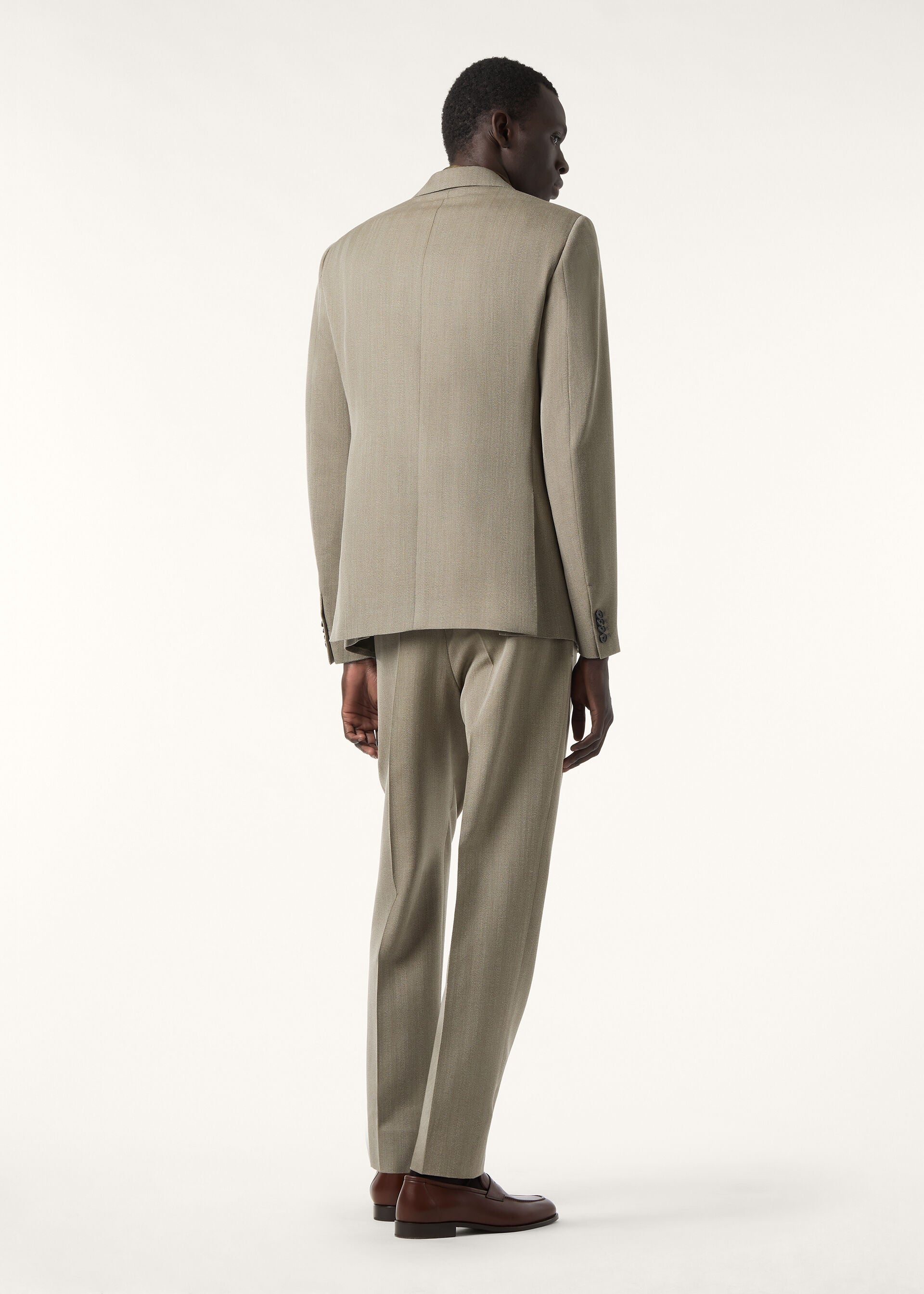 Milano Suit - Green Chevron