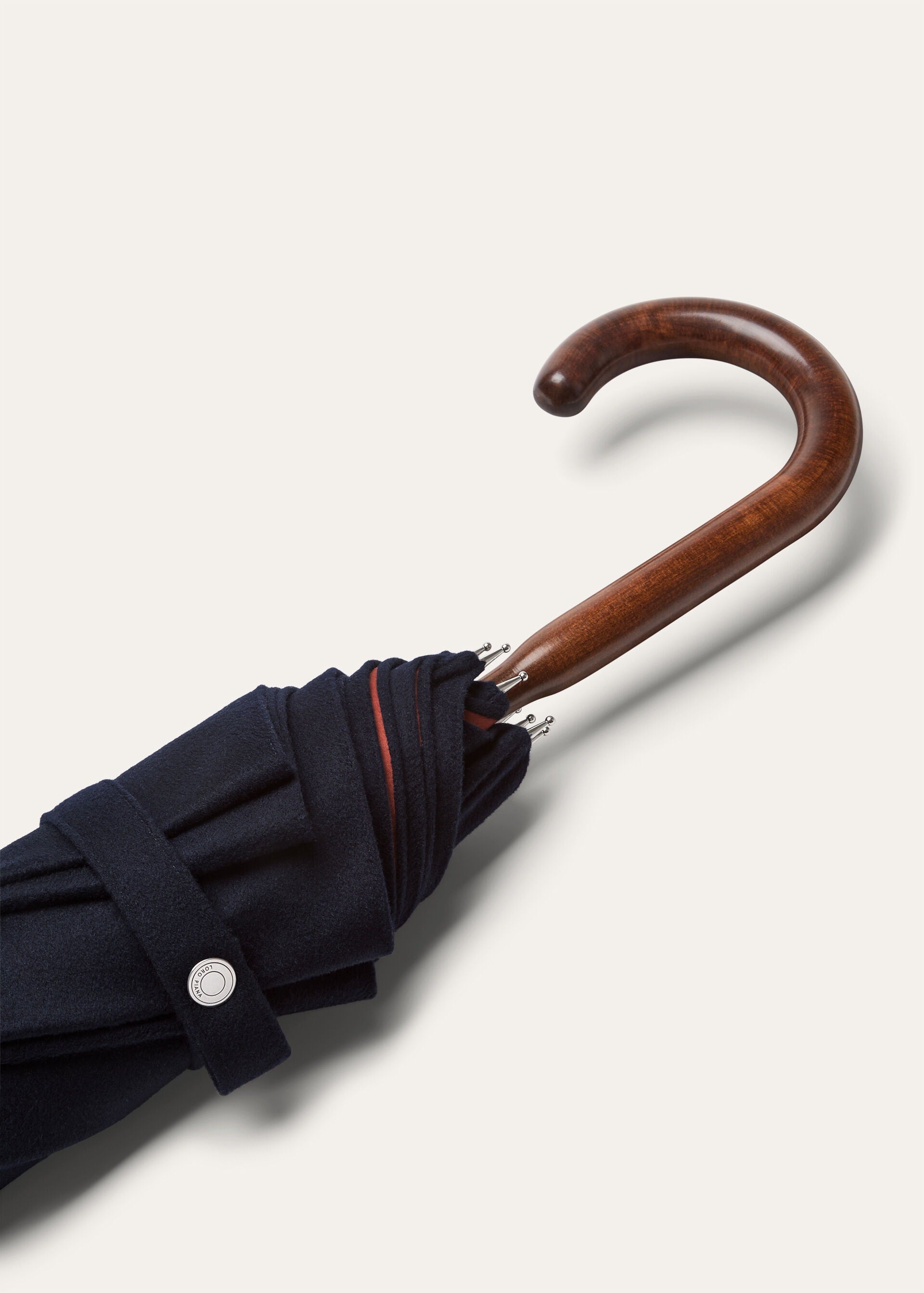 Cashmere Umbrella - Navy Blue/Kummel