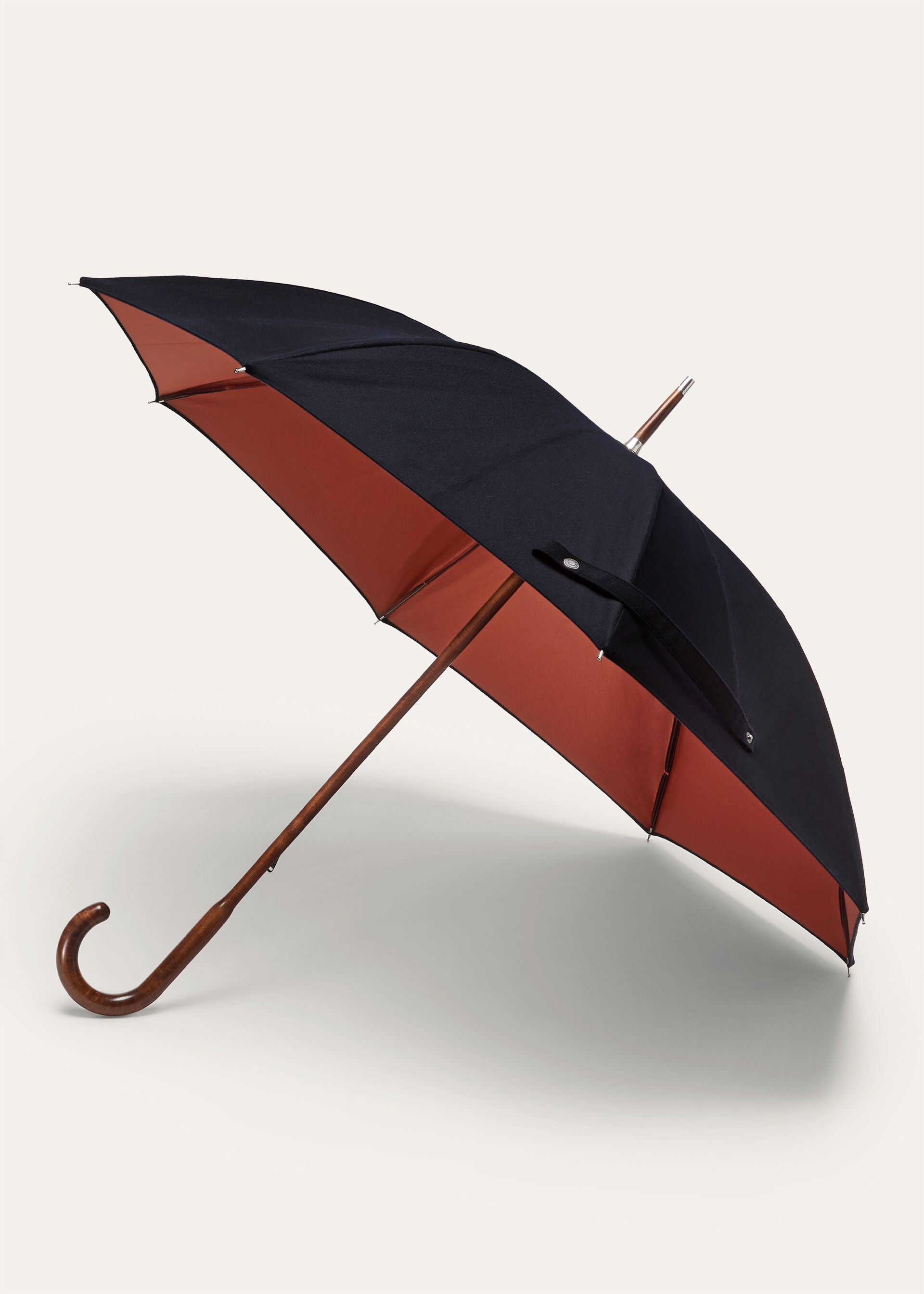 Cashmere Umbrella - Navy Blue/Kummel