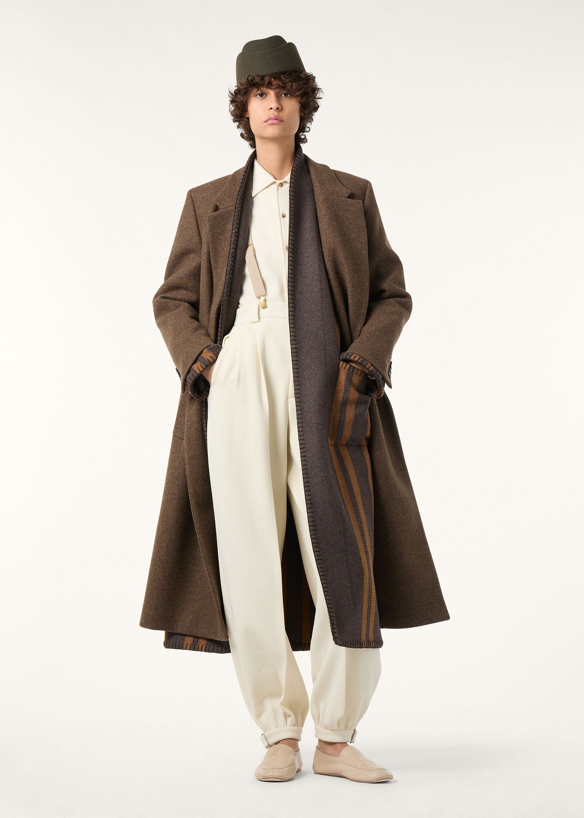 Kirk Coat - Café Noir/Ginger Brown