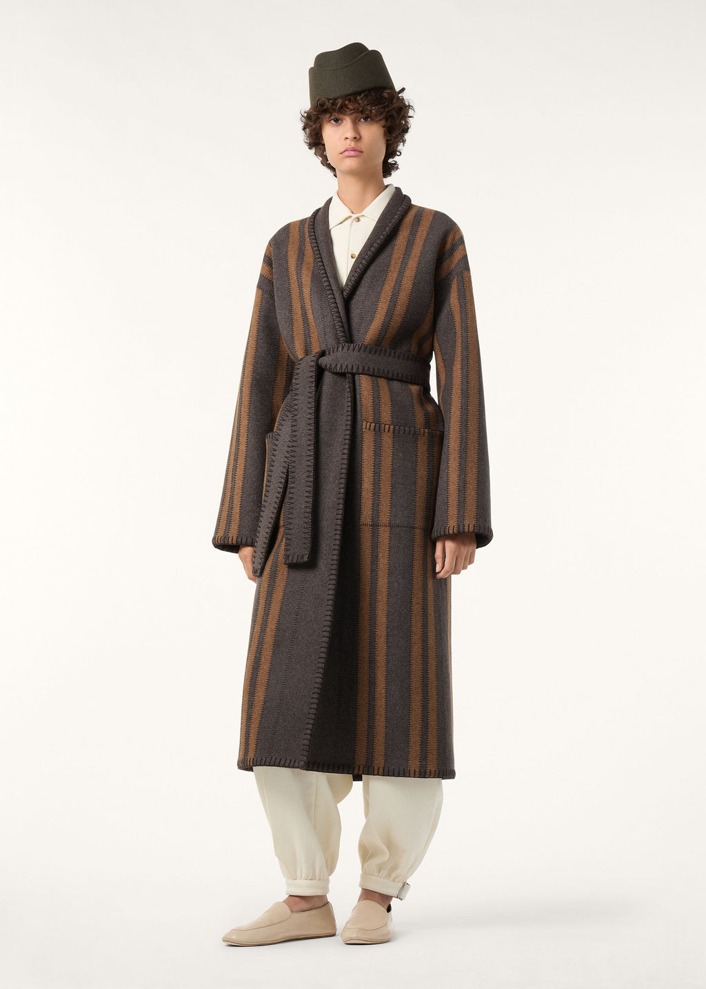 Kirk Coat - Café Noir/Ginger Brown